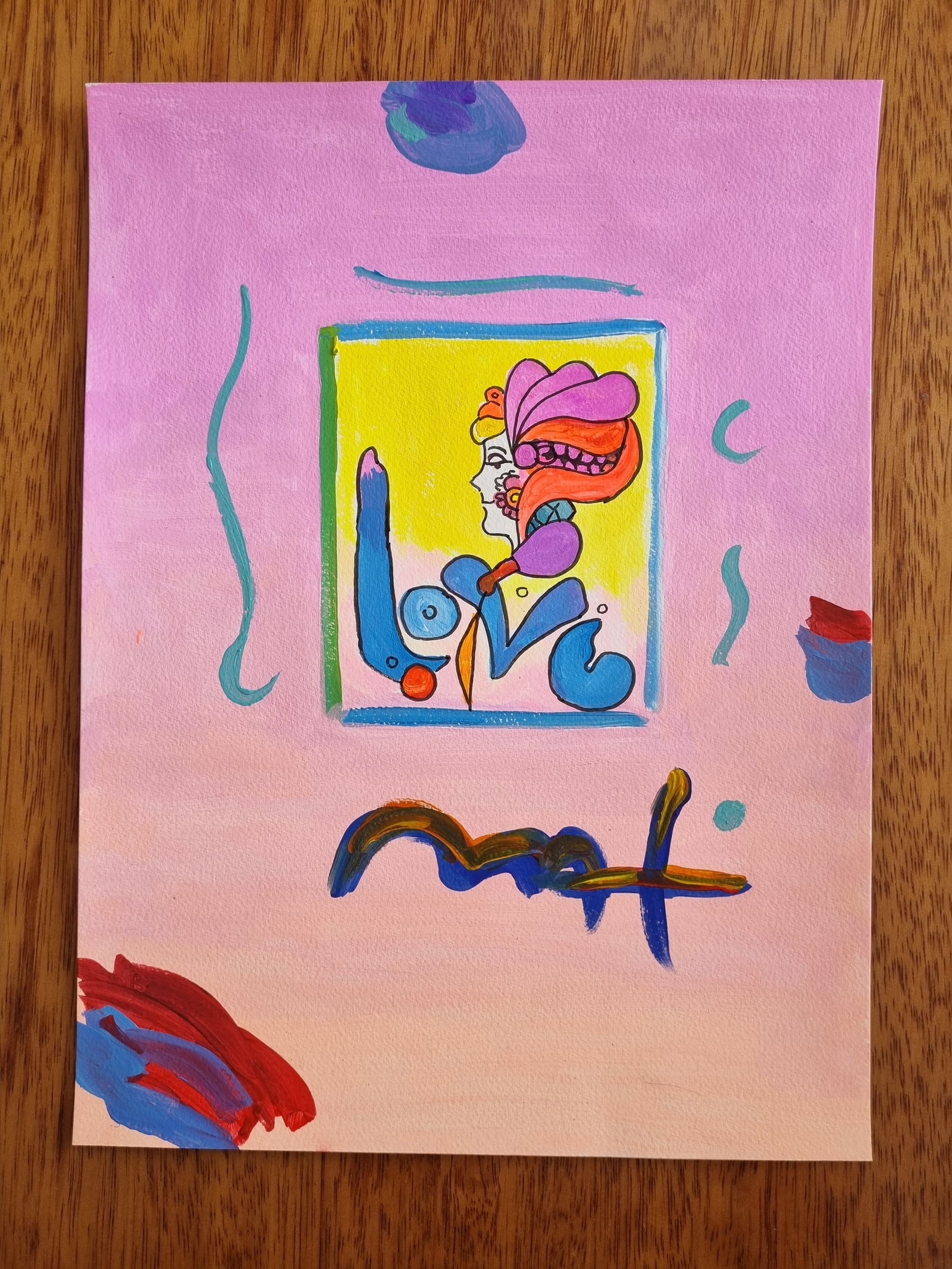 PETER MAX- 3 FINE WATERCOLORS - IN THE STYLE OF: Description: Peter Max - Set of 3 Watercolors on paperPeter Max (born Peter Max Finkelstein, October 19, 1937) is a German-American artist known for using bright colors in his work. Works by Max are a