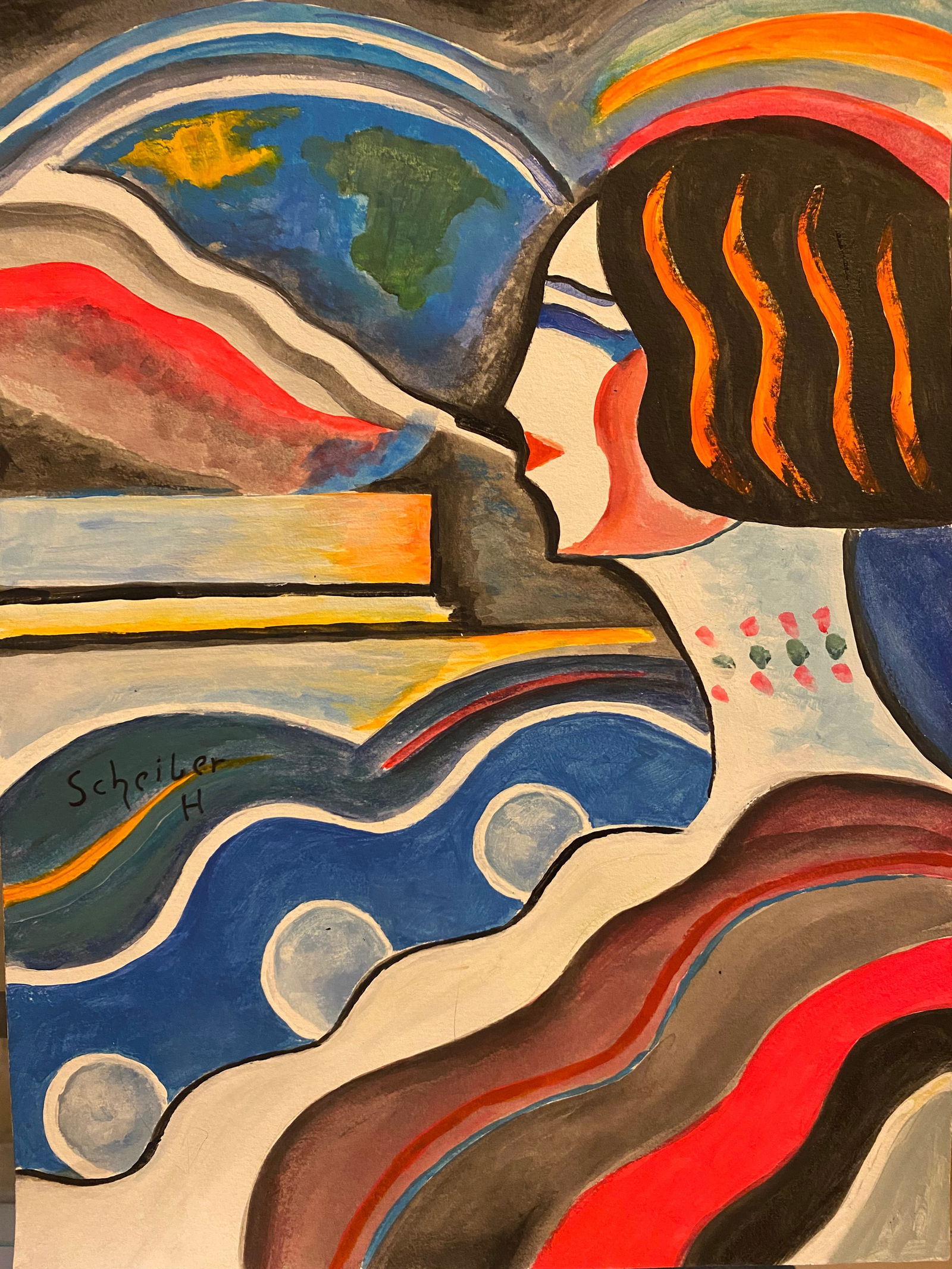 SCHEIBER, Hugo (1873-1950) Watercolor on Paper - In the style of (1 of 3)