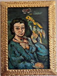 OSKAR KOKOSCHKA - Abstract by Austrian painter -IN THE STYLE OF: Description: Oskar Kokoschka was born on March 1, 1886 into a humble family dedicated to the art of goldsmithing, who lived in the small Austrian town of Pöchlarn, located on the banks of the Danube