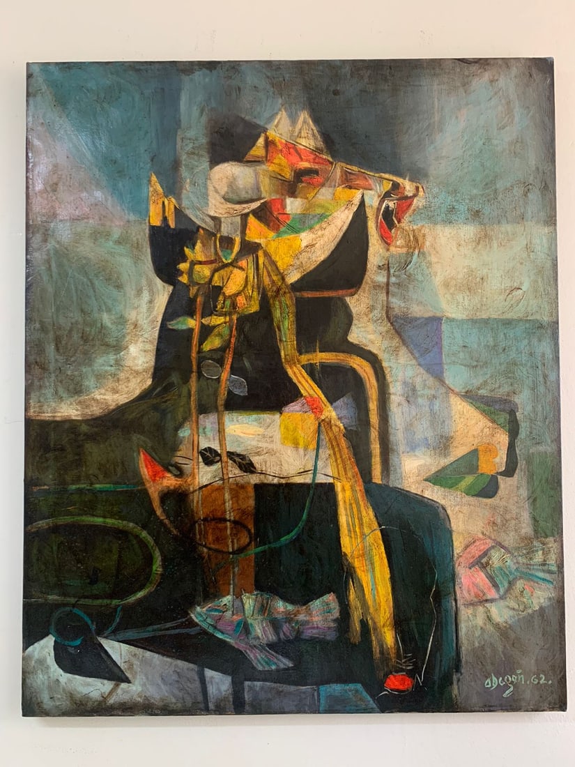 ALEJANDRO OBREGON - OIL ON CANVAS - IN THE STYLE OF (1 of 12)