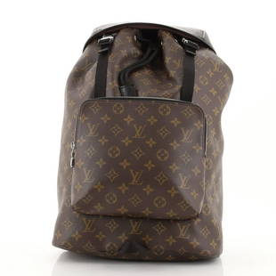 Louis Vuitton Zack Backpack Macassar Monogram Canvas: These are professional pictures of the actual item offered by Rebag. Condition: Good. Odor in interior. Creasing and light wear on exterior and straps, minor wear and marks in interior, scratches on