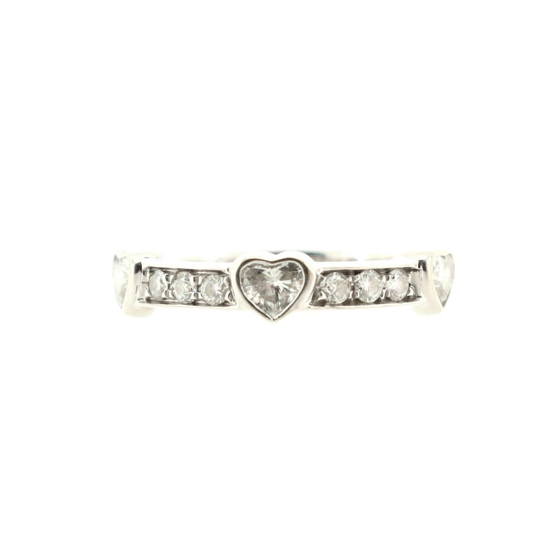 Bvlgari Cuore Band Ring 18K White Gold and Diamonds (1 of 5)