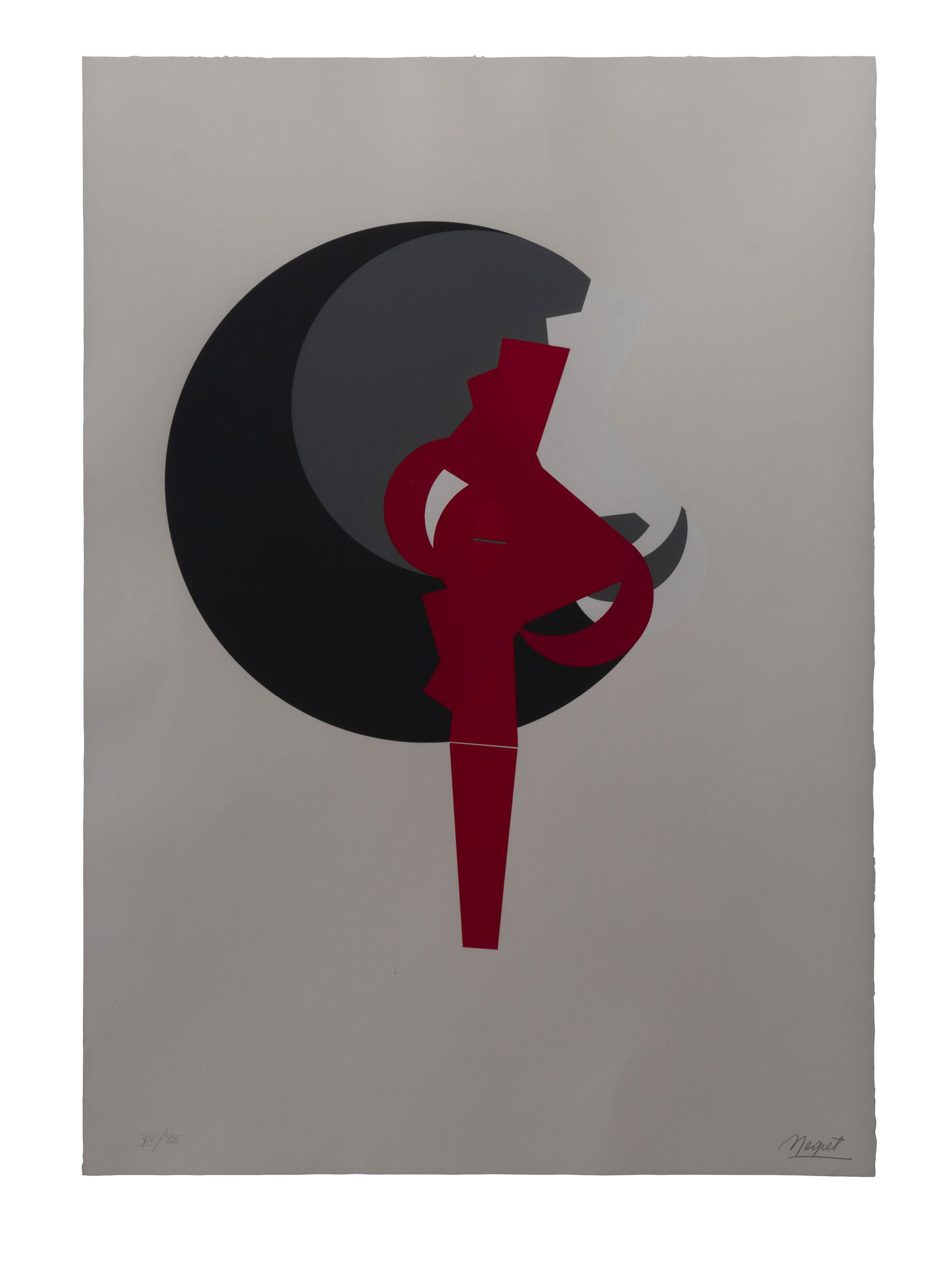 EDGAR NEGRET (1920-2012, Colombia) Sin Titulo, sf. Serigrafia Medidas: 100 x 69 cm Edicion 15/20: Buen estado de conservacion. Coleccion privada.