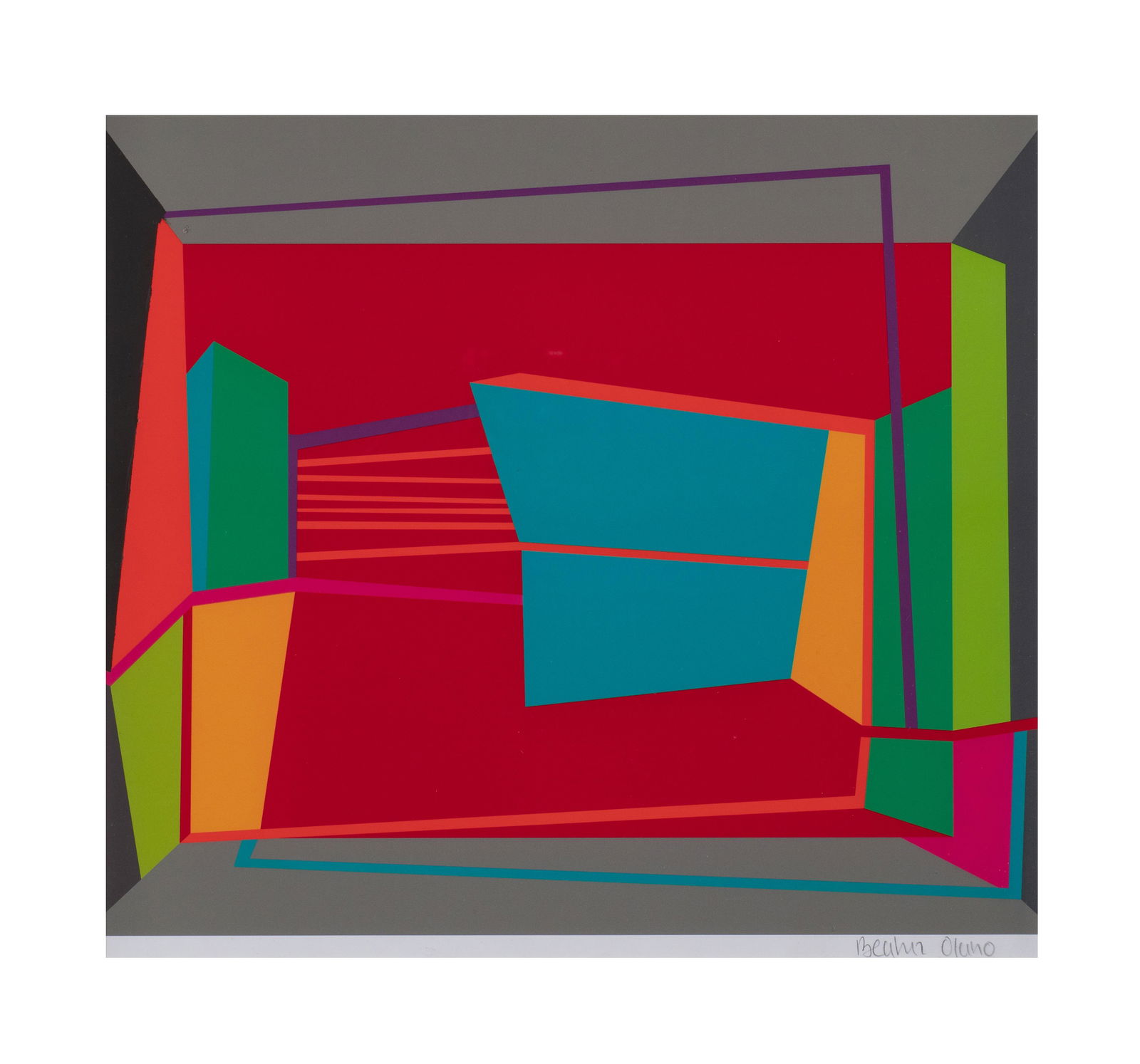 BEATRIZ OLANO (1965, Colombia) Sin Titulo, sf. Serigrafia sobre papel Medidas: 34 x 37 cm (1 of 1)