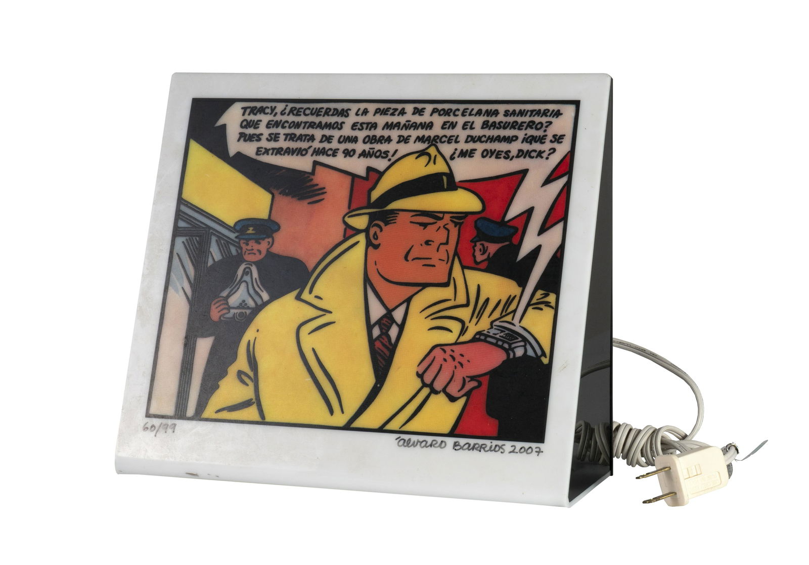 ALVARO BARRIOS (1945, Colombia): Sin Titulo, 2007 Caja de Luz Medidas: 21 x 25.5 X 8.5 cm Edicion 60/99 Buen estado de conservacion. Coleccion privada.