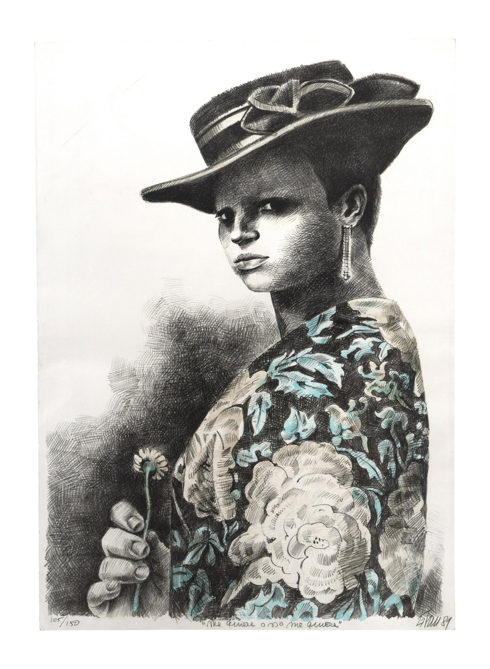 ENRIQUE GRAU (1920-2004, Colombia) Me quiere o no me quiere, 1989 (1 of 1)