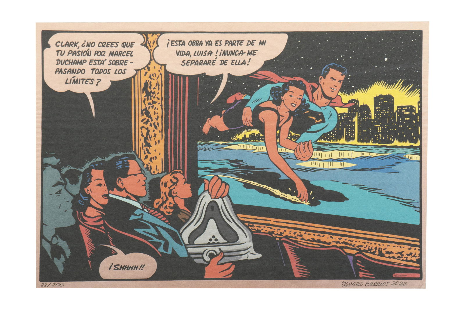 ALVARO BARRIOS (1945, Colombia): Esta obra ya es parte de mi vida, 2022Obra graficaMedidas: 28 x 41.5 cm EdiciÃ³n 88/200