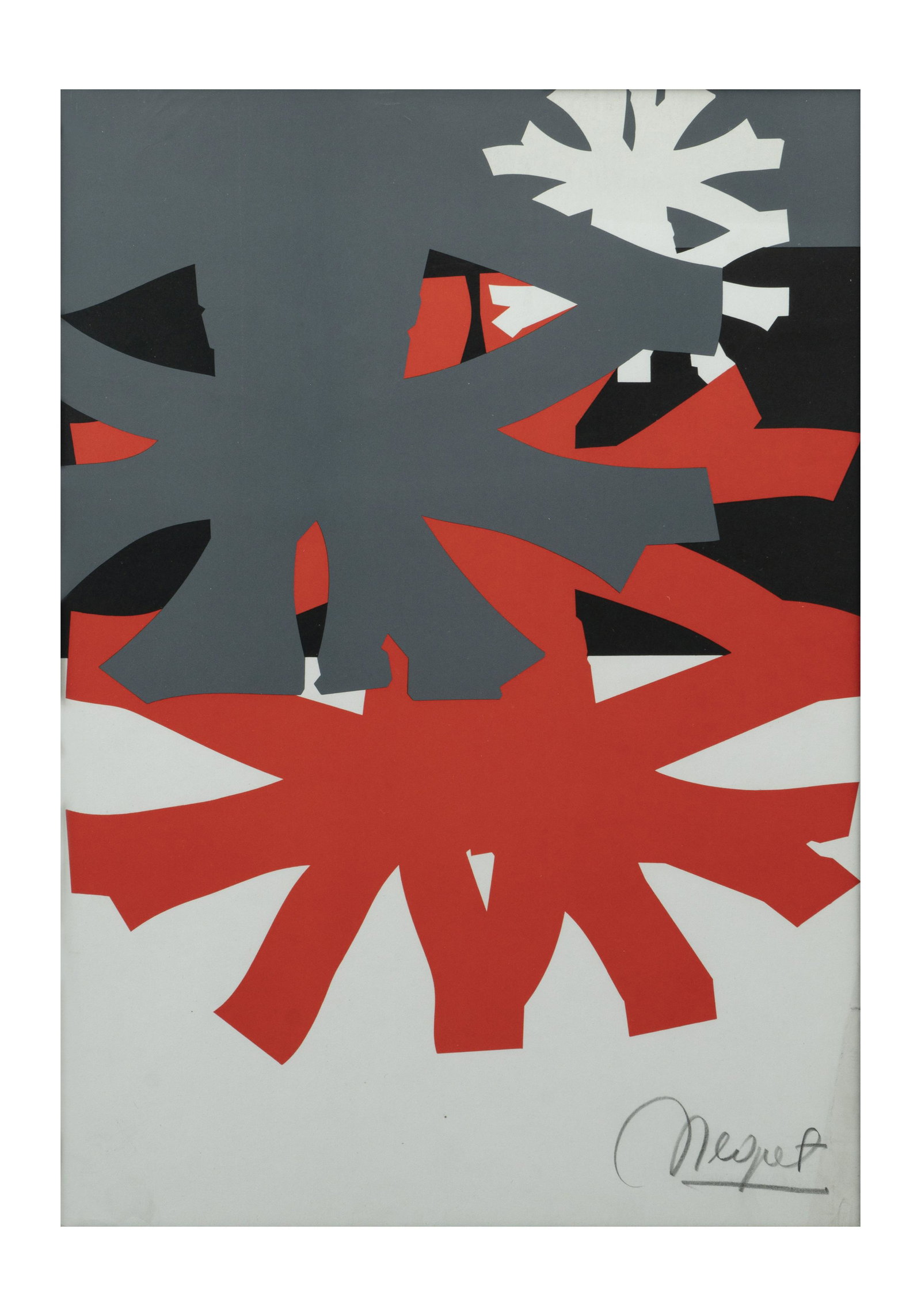 EDGAR NEGRET (1920-2012, Colombia): Sin Titulo, sf.Impresion sobre papelMedidas: 47.5 x 3 cmEdicion Abierta