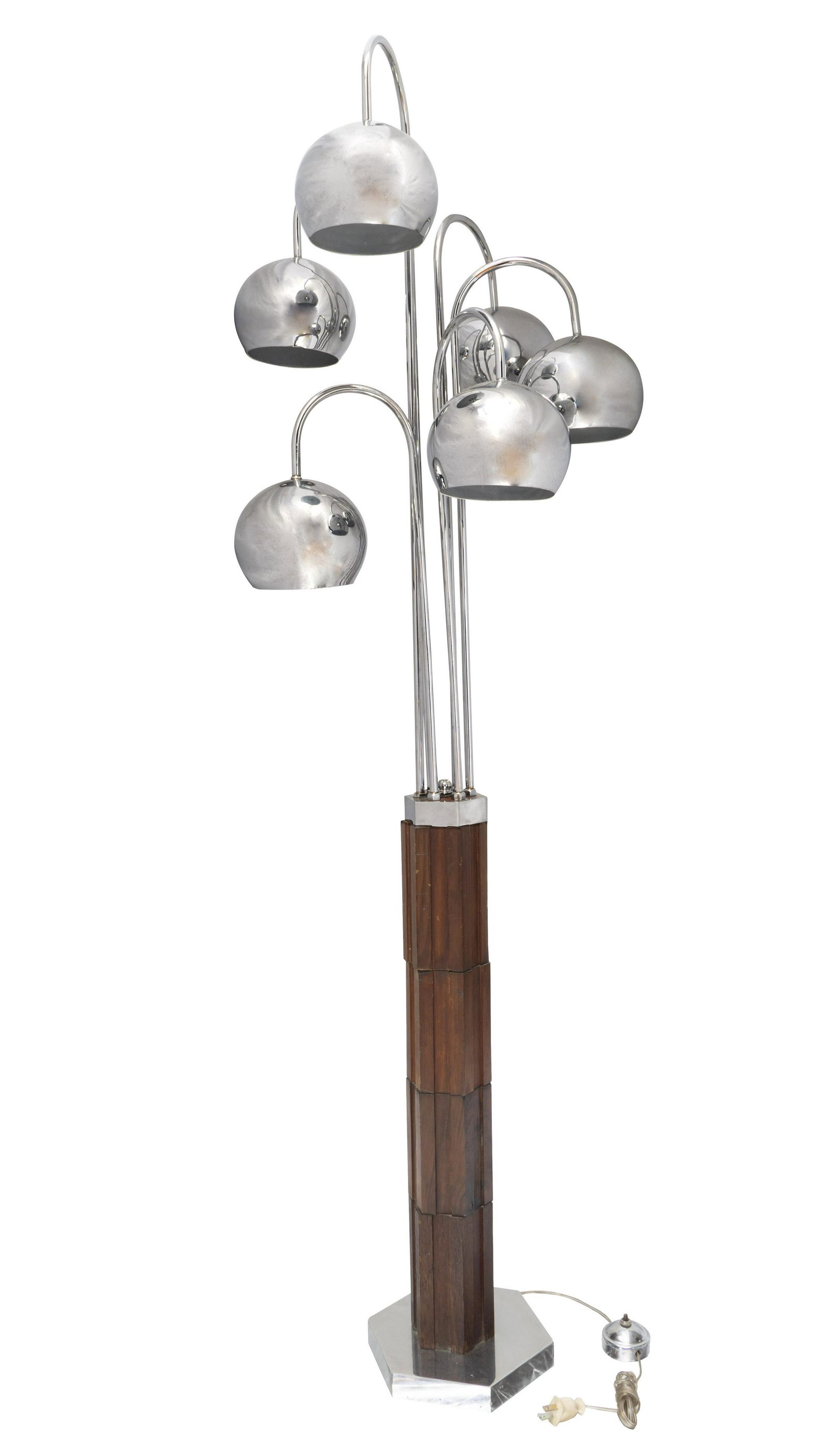 Lampara de piso vintage, S.XX: Medidas: 144.5 x 49 x 32