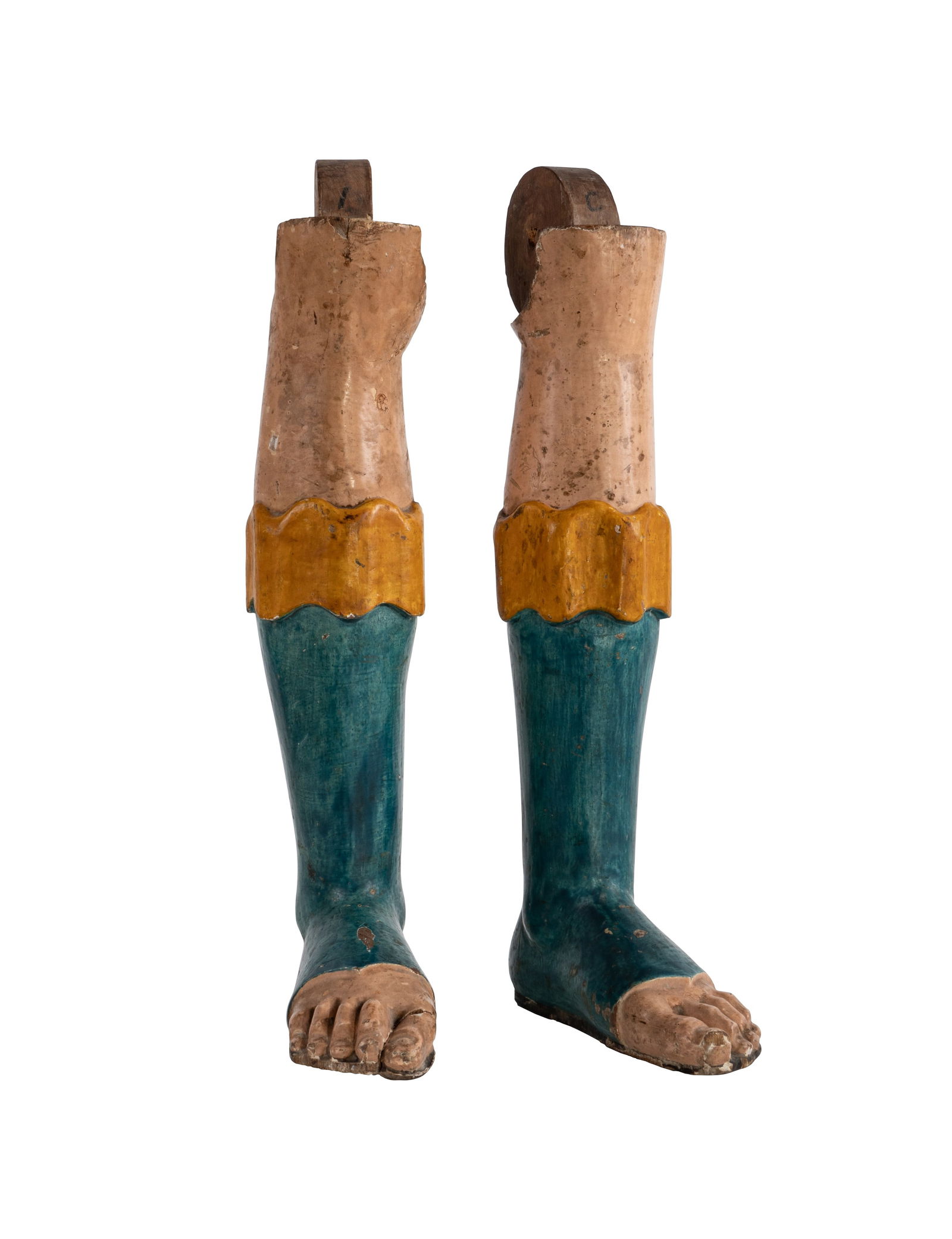 Pareja de piernas coloniales, S.XIX (1 of 1)