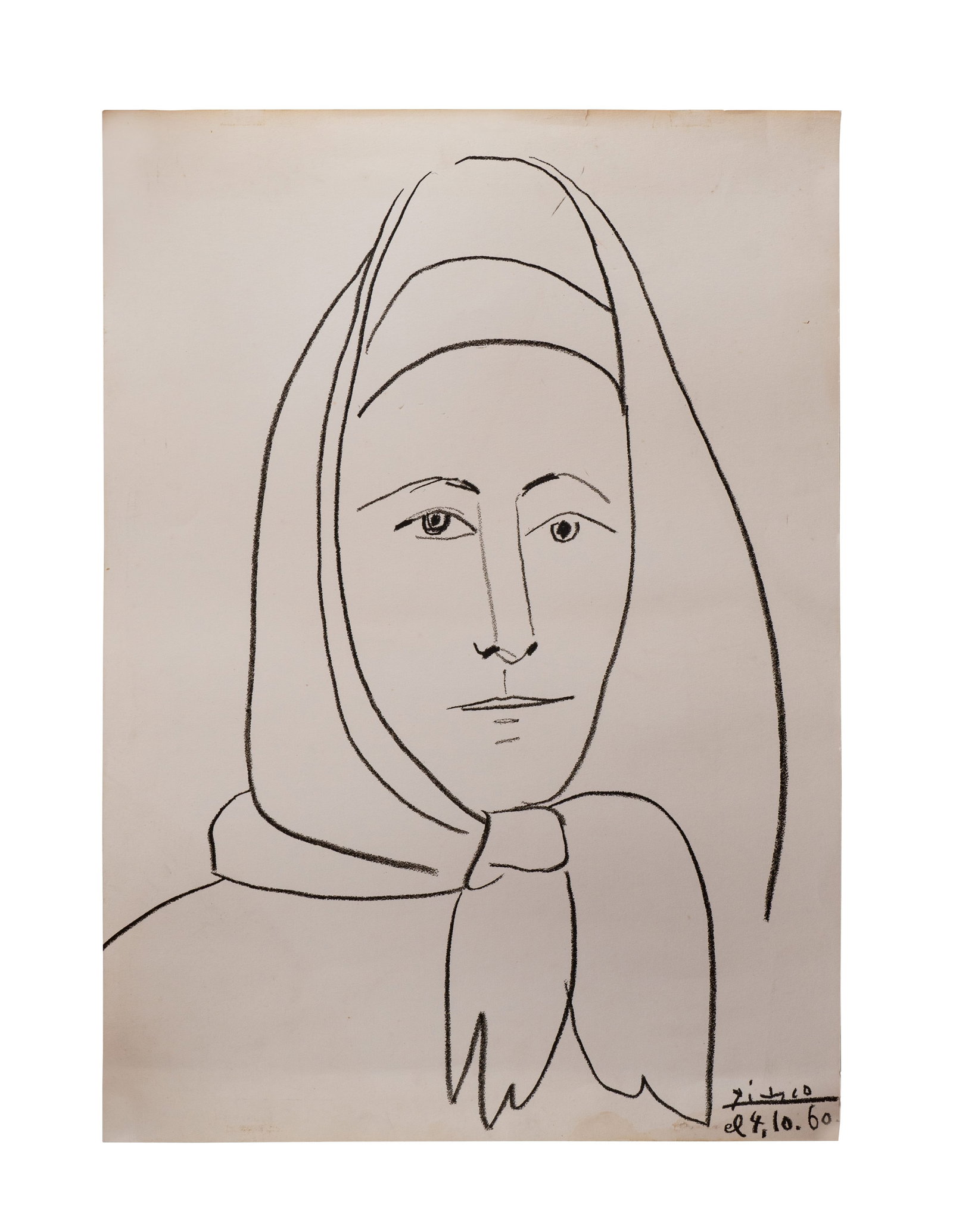 PABLO PICASSO (1881-1973): La Espanola,1960Litografia sobre papelMedidas: 64 x 45.5 cmEdicion Abierta