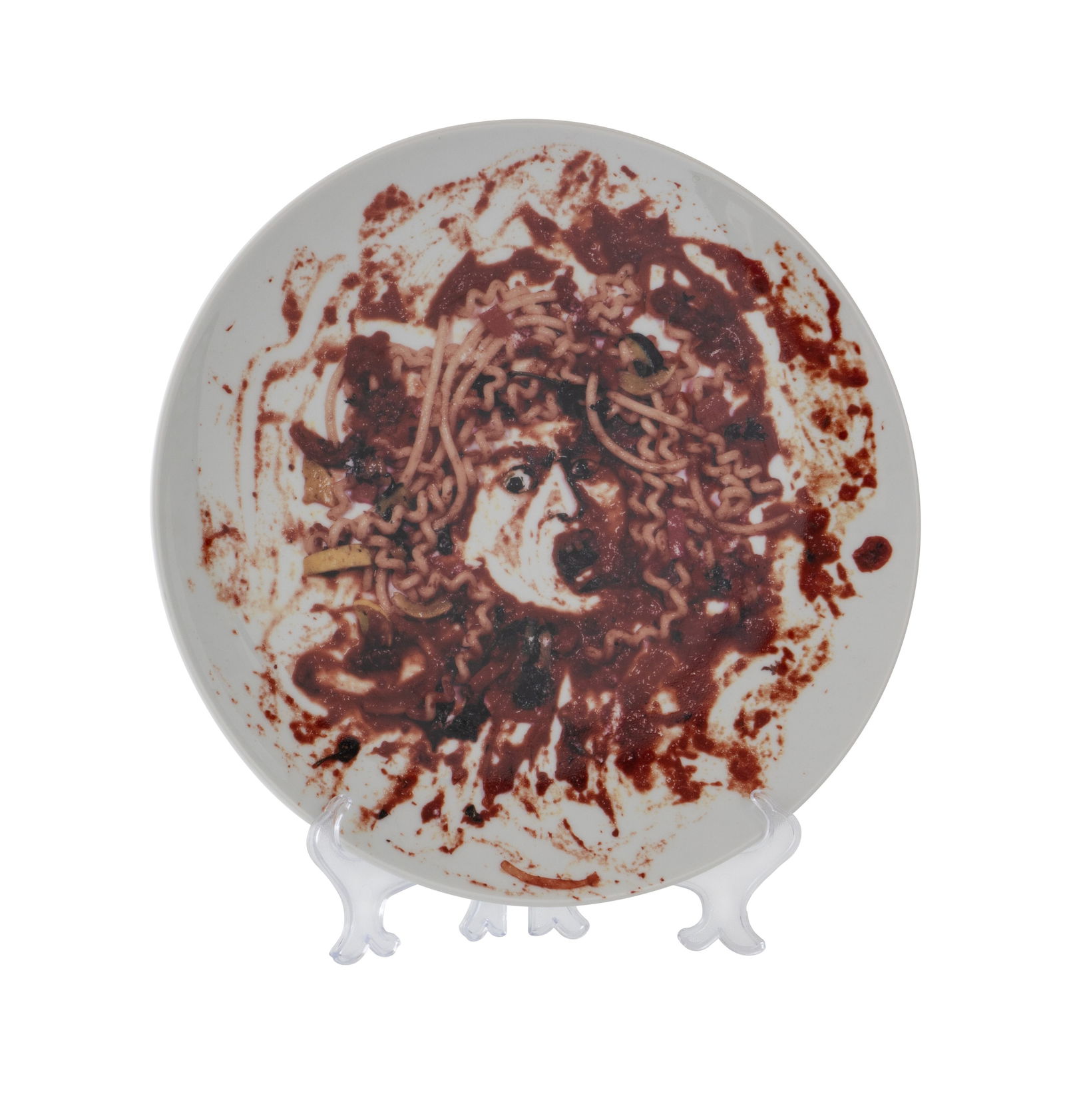 VIK MUNIZ (1961, Brasil): Medusa Marinara, 1999Impresión digital sobre ceramicaMedidas: 32 x 32 x 3 cmEdicion 33/300