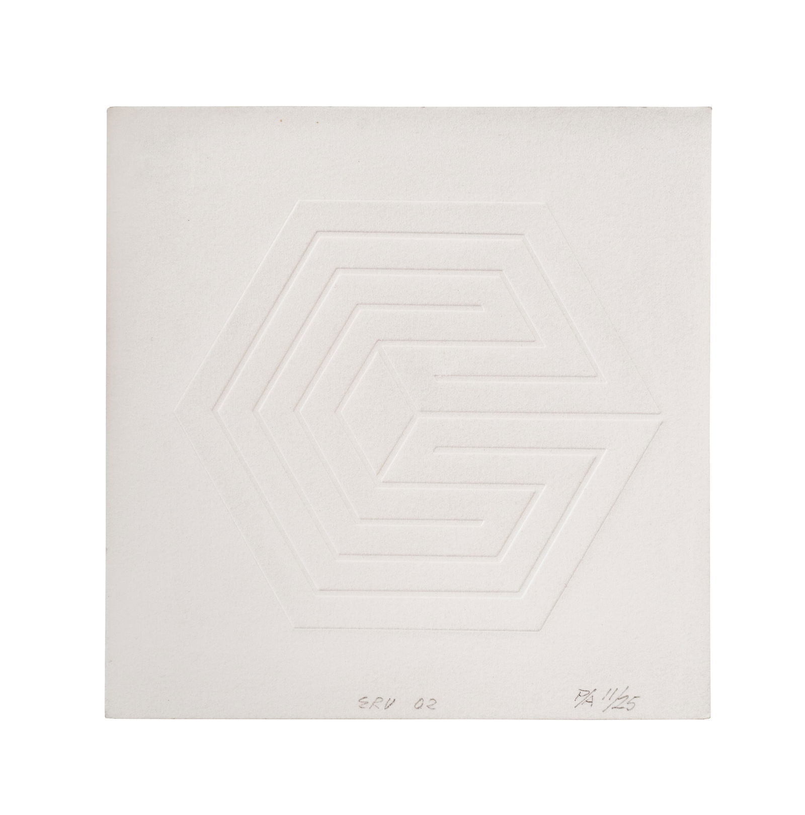 EDUARDO RAMIREZ VILLAMIZAR (1922-2004, Colombia): Sin Titulo, sf.Intaglio sobre papelMedidas: 20 x 20 cmEdicion 11/25, Prueba de Artista