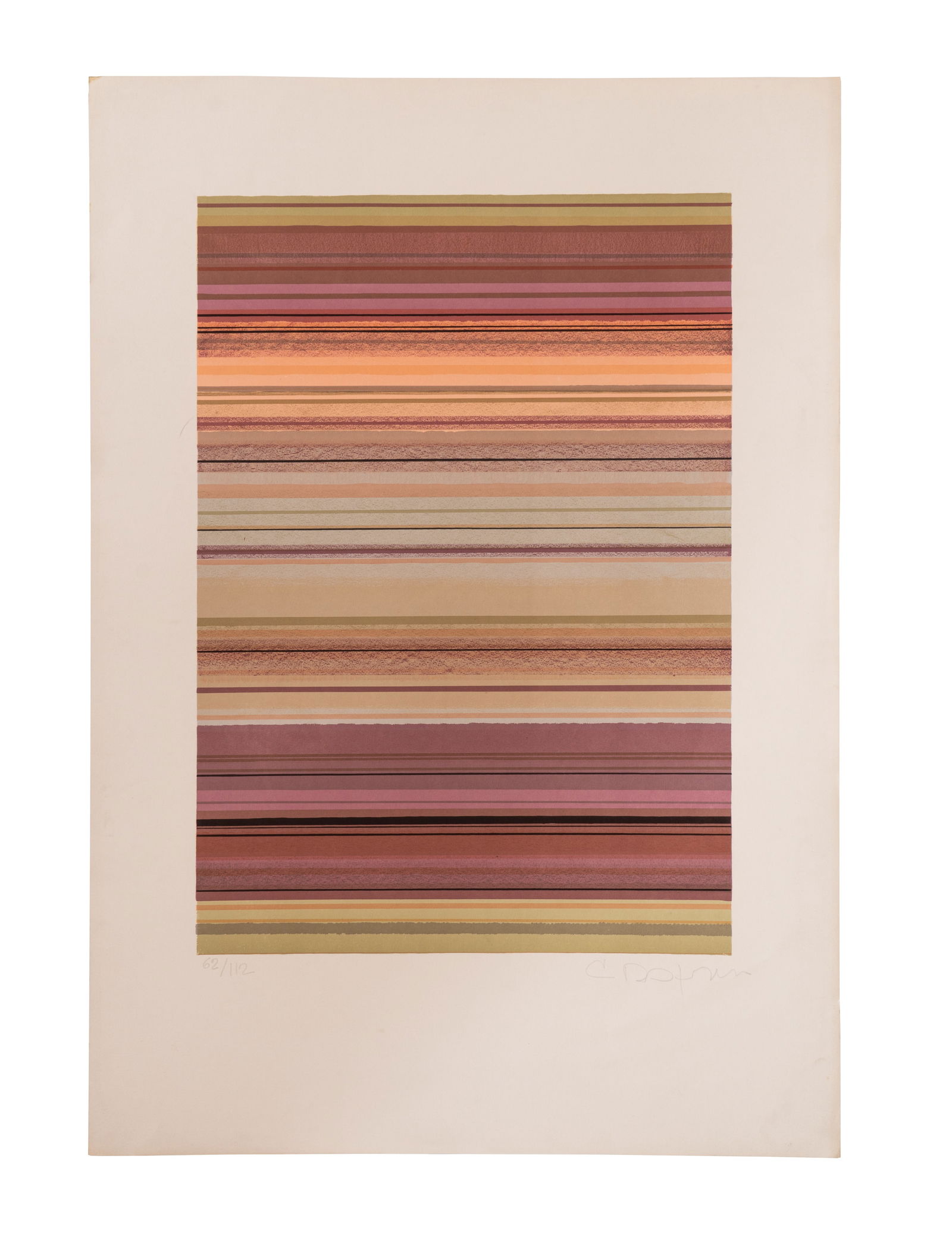 CARLOS ROJAS (1933-1997, Colombia) Sin Titulo, ca. 1965: Serigrafia sobre papelMedidas: 99.5 x 70.5 cmEdición 62/112