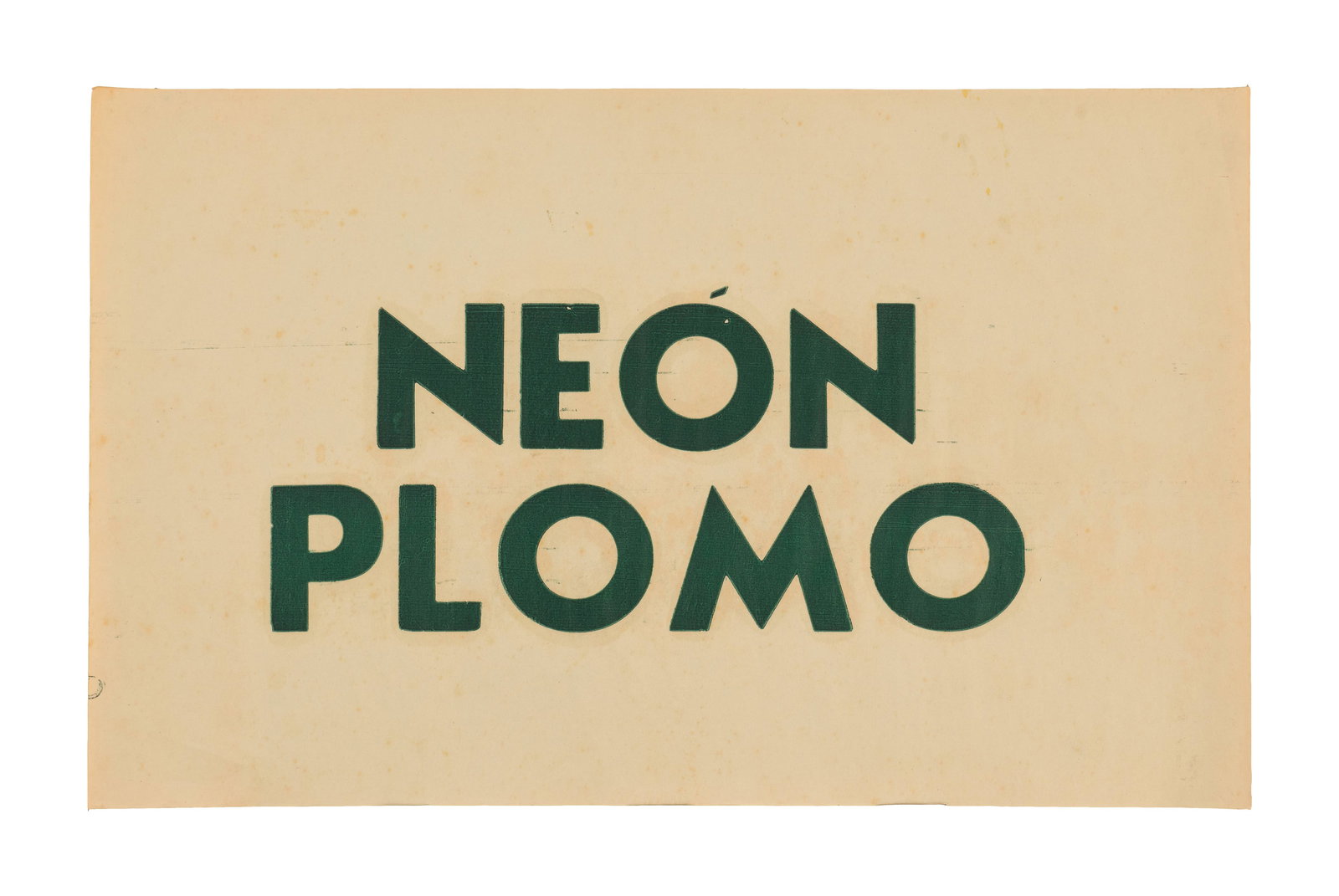 ADOLFO BERNAL (1954-2008, Colombia) Neon Plomo, sf. (1 of 1)