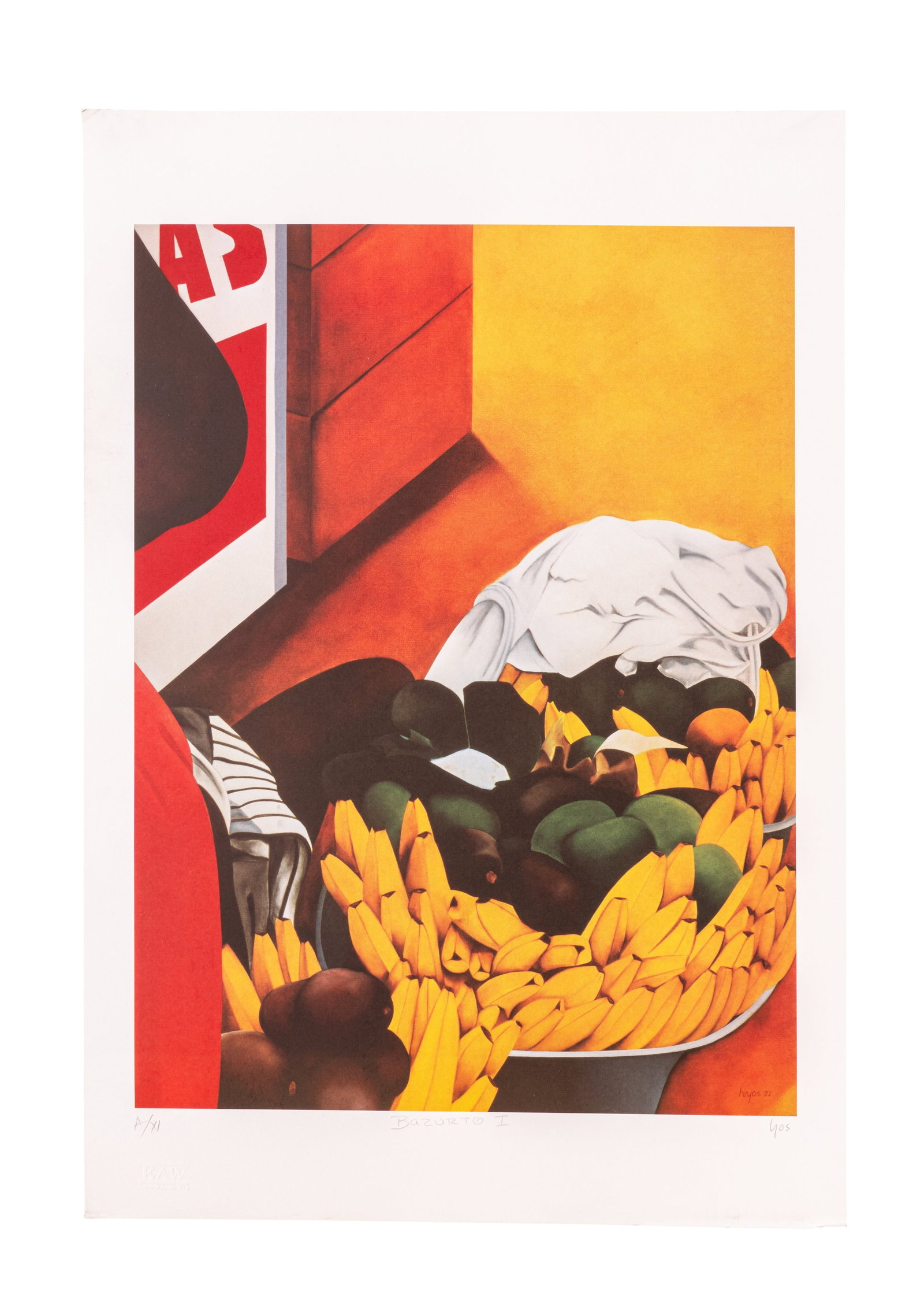 ANA MERCEDES HOYOS (1942-2014, Colombia) Bazurto I, 1991: Serigrafia sobre papelMedidas: 100 x 70 cmEdicion A/XI