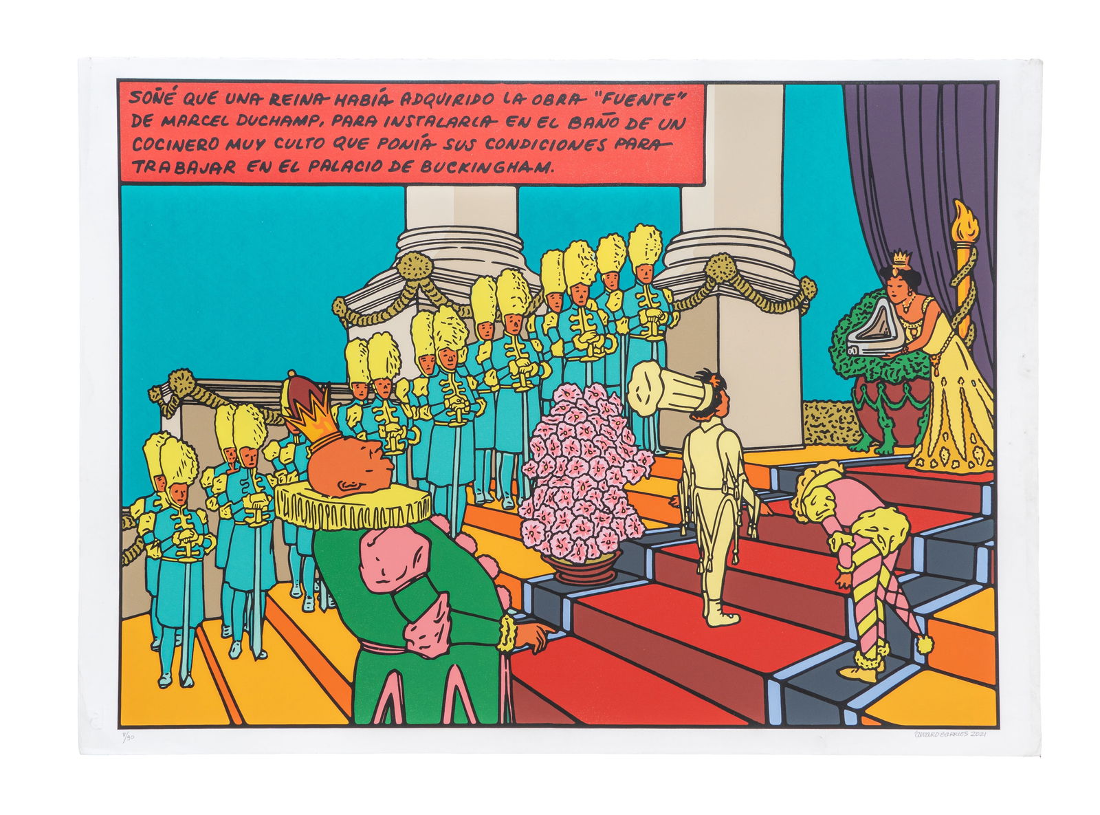 ALVARO BARRIOS (1945, Colombia): Suenos Ilustrados, 2021Serigrafia sobre papelMedidas: 70 x 97 cmEdicion 8/90