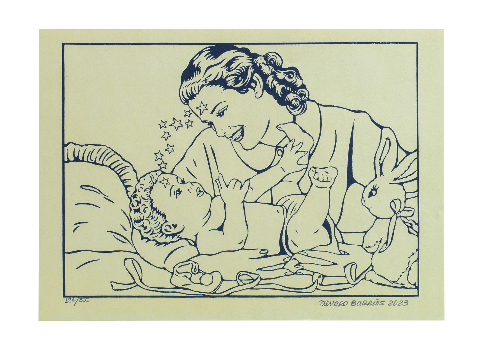 ALVARO BARRIOS (1945, Colombia): Sin Titulo, 2023Medidas: 23 x 32.5 cmEdicion 194/300