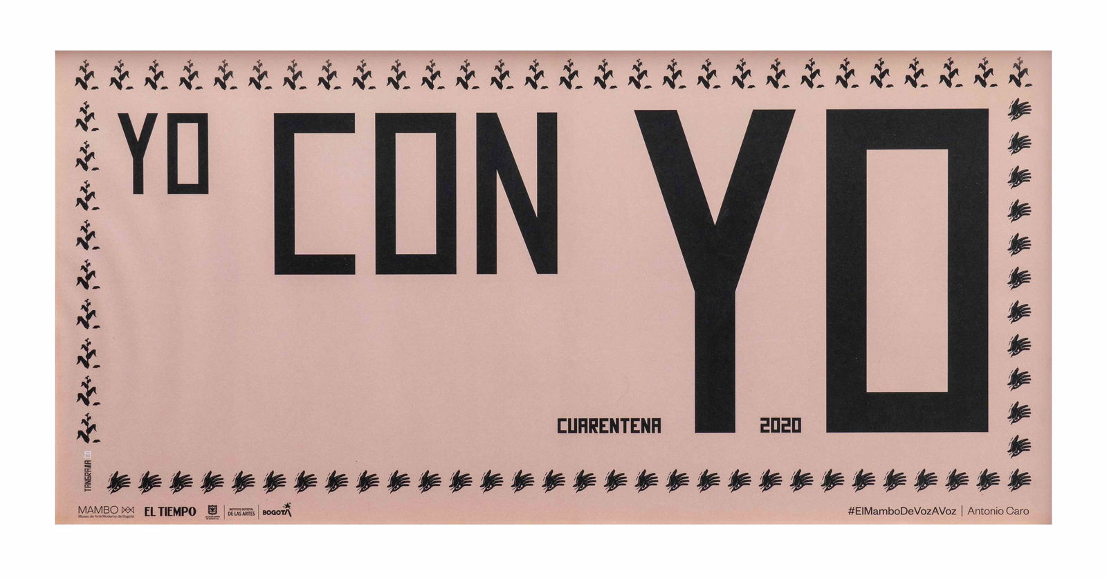 ANTONIO CARO (1950-2021, Colombia): Yo con Yo, 2020Impresion offset sobre papelMedidas: 32 x 67 cmEdicion Abierta