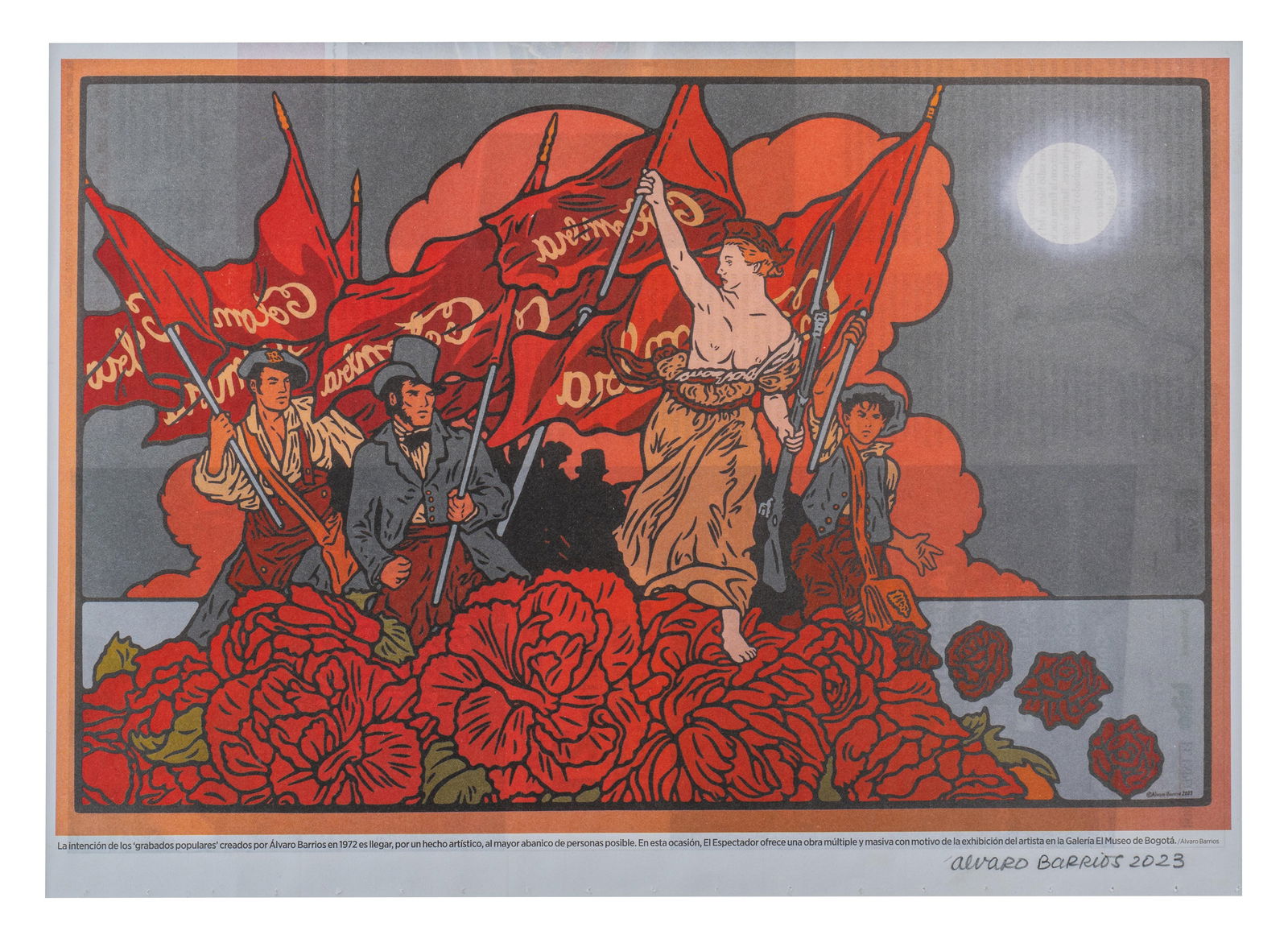 ALVARO BARRIOS (1945, Colombia): Sin Titulo, 2023Impresion offset sobre papelMedidas: 28 x 39 cmEdicion Abierta