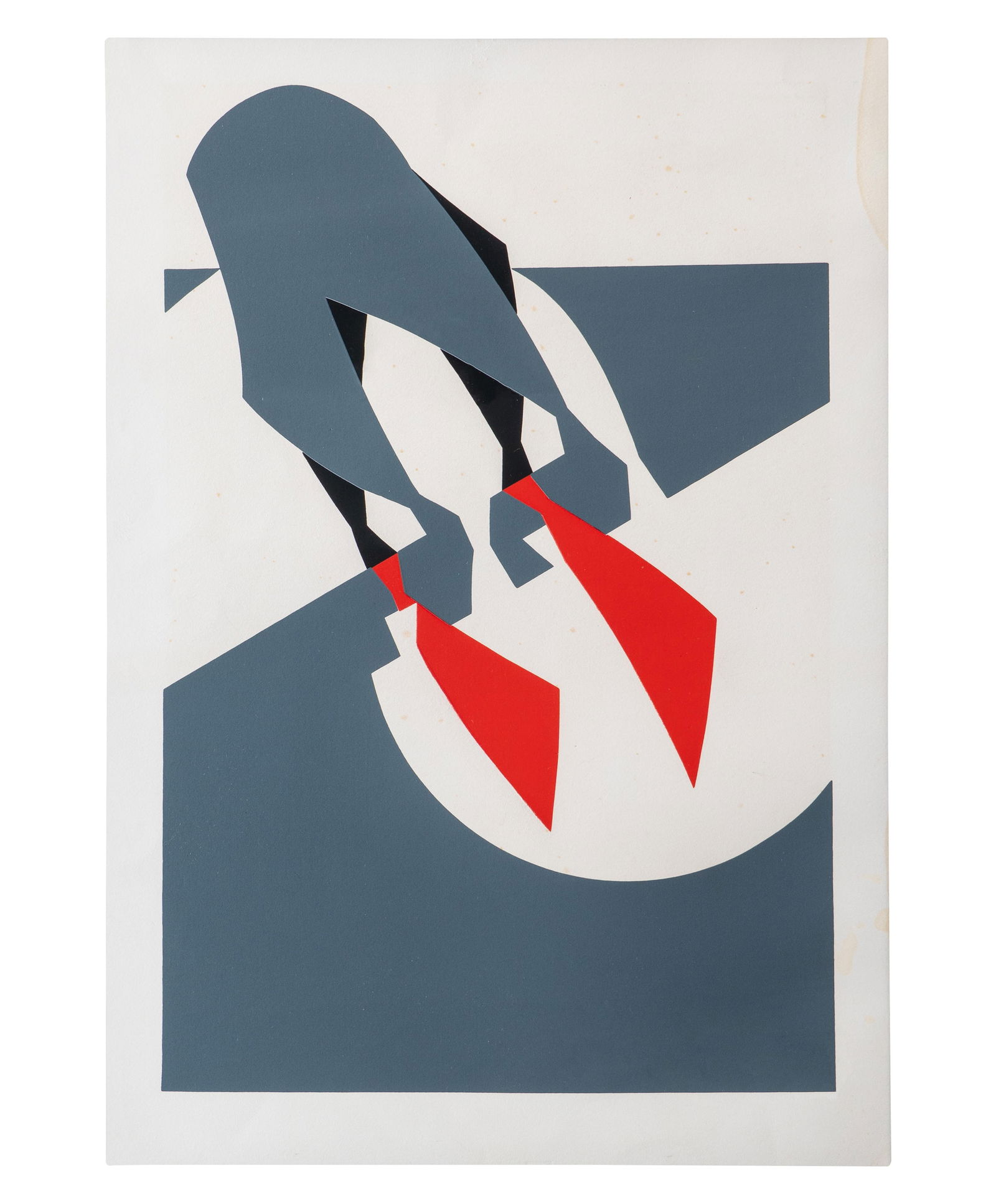 EDGAR NEGRET (1920, Colombia - 2012, Colombia): Sin Tiitulo, sf. Serigrafia sobre papel Medidas: 64 x 44.5 cm