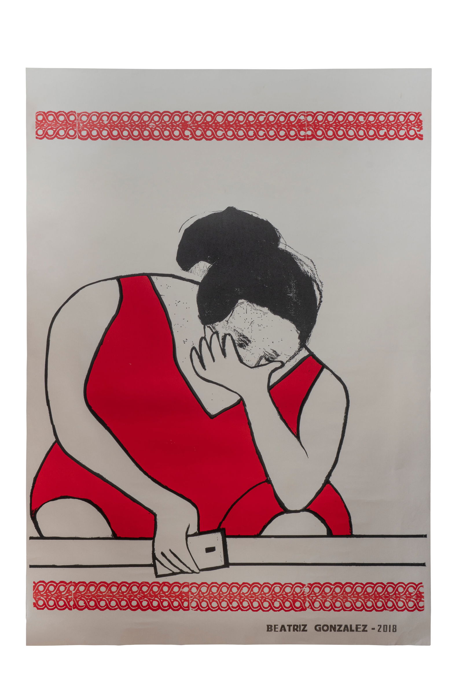 BEATRIZ GONZALEZ (1932, Colombia - 2026, Colombia) Zocalo del duelo con celular, 2019 Serigrafia (1 of 1)