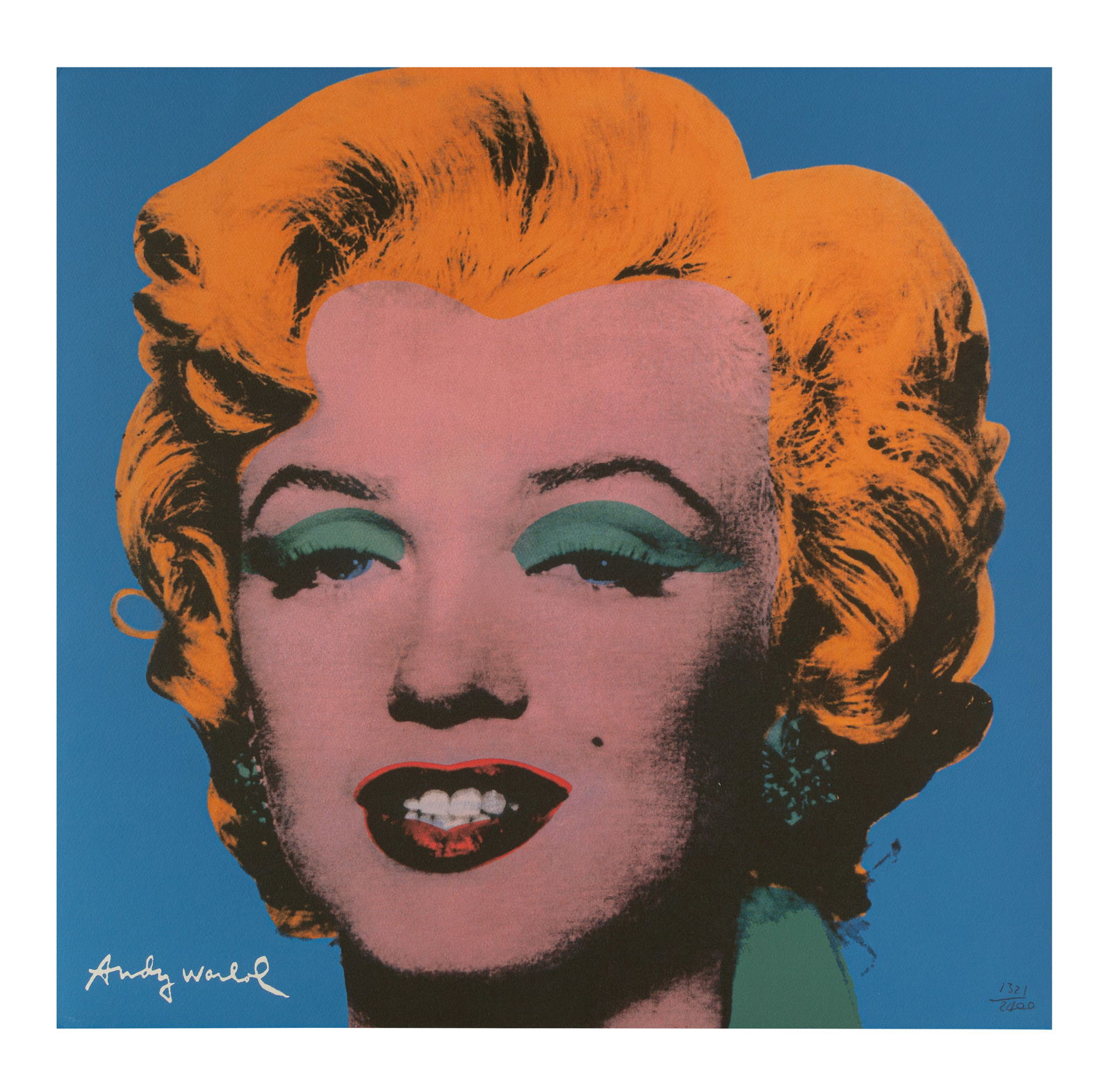 ANDY WARHOL (1928, Estados Unidos - 1987, Estados Unidos) Marilyn, sf. Impresion litografica sobre (1 of 1)