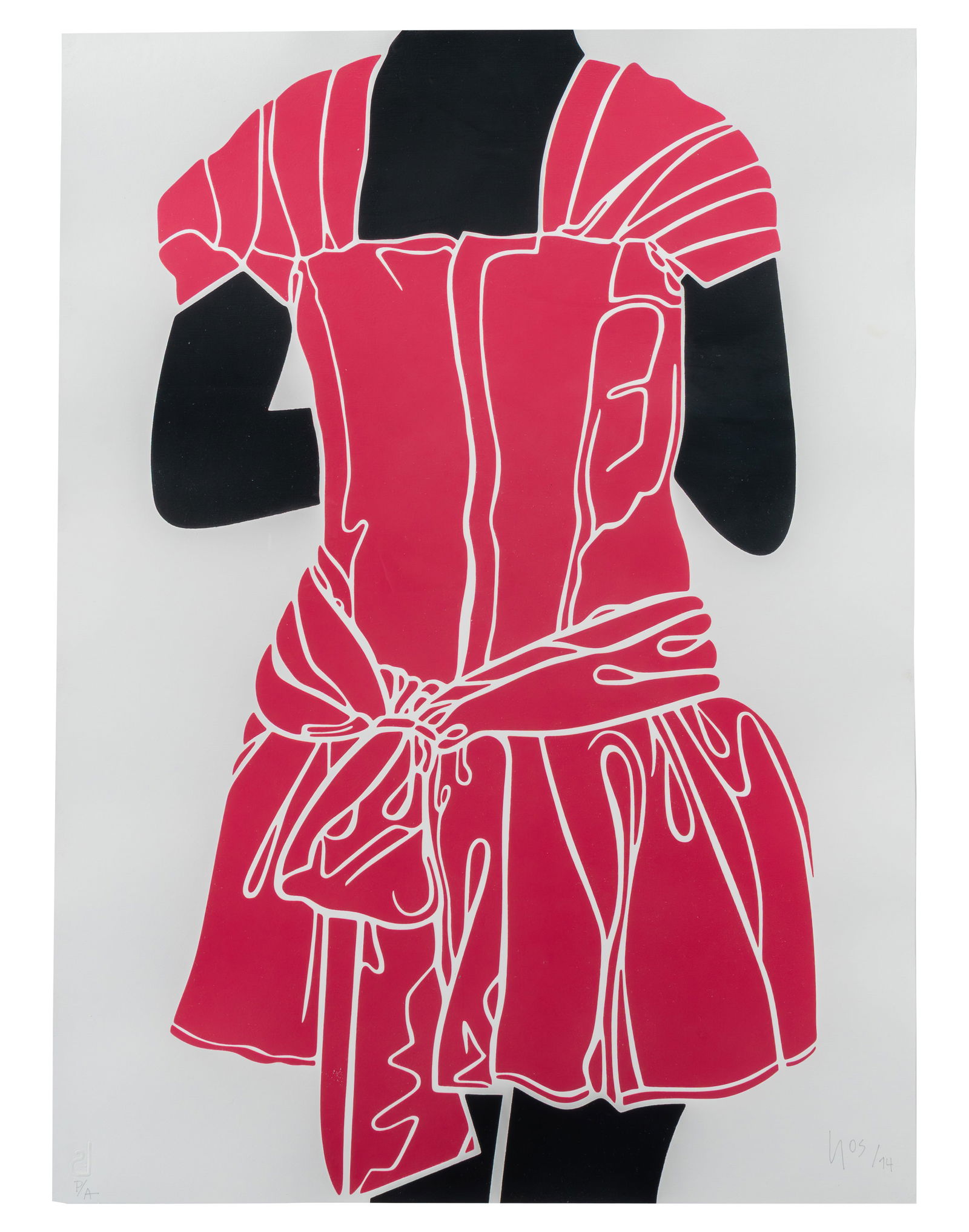 ANA MERCEDES HOYOS (1942, Colombia - 2014, Colombia) Monasita, 2014 Serigrafia sobre papel Medidas:: Buen estado de conservacion.Coleccion privada.