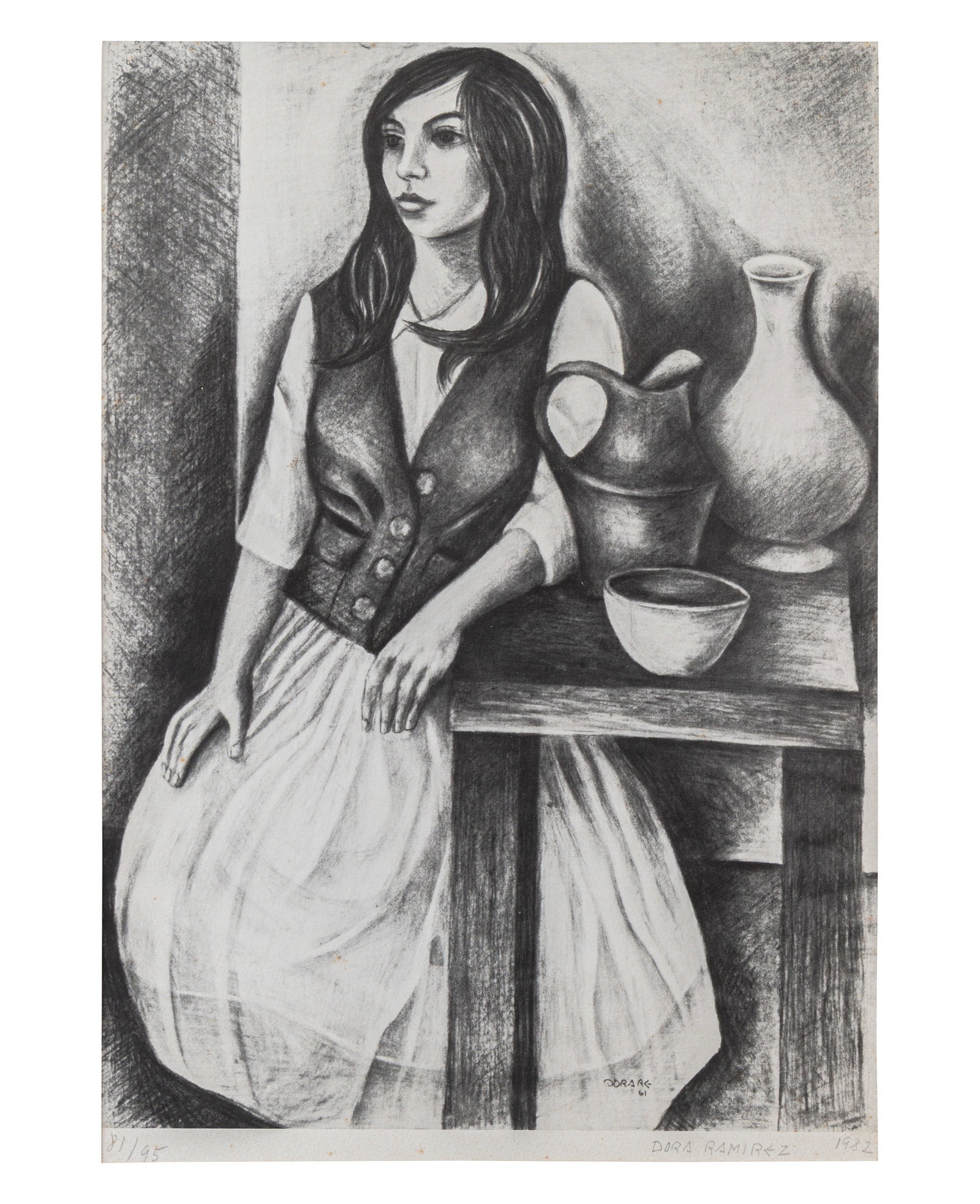 DORA RAMIREZ (1923, Colombia - 2016, Colombia) Sin Titulo, 1982 Serigrafia sobre papel Medidas: 50 (1 of 1)