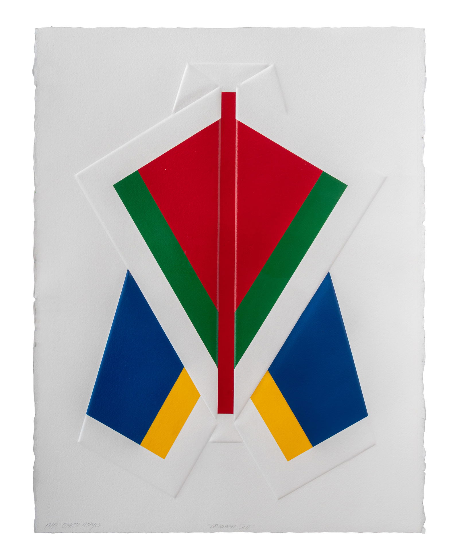 OMAR RAYO (1928, Colombia - 2010, Colombia) Origami XII, sf. Intaglio sobre papel Medidas: 75 x 58 (1 of 1)