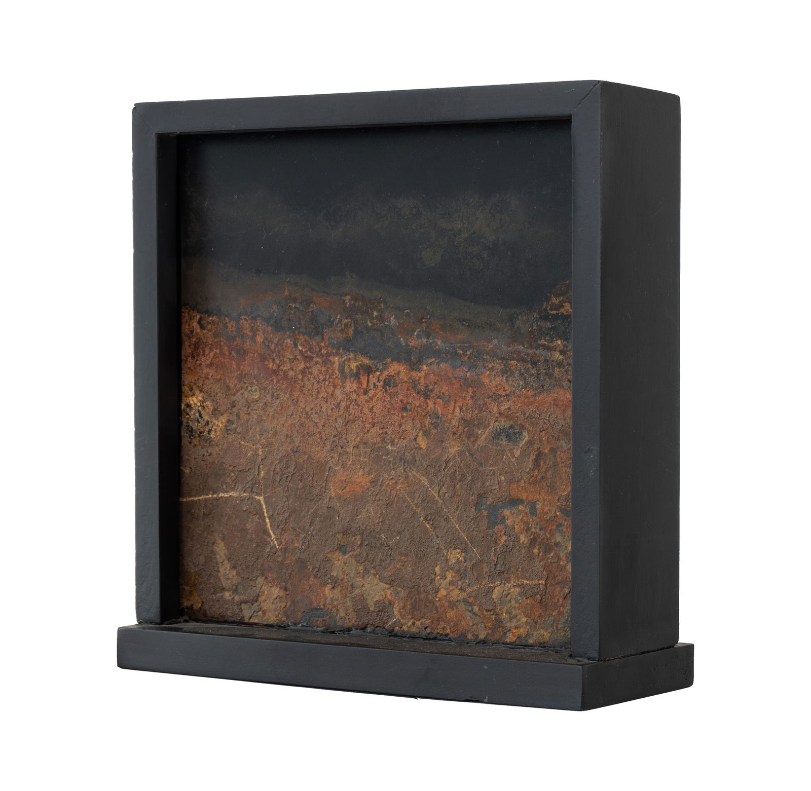 HUGO ZAPATA (1945, Colombia - 2025, Colombia) Paisaje rescatado, 2004 Ensamble piedra lutita (1 of 1)