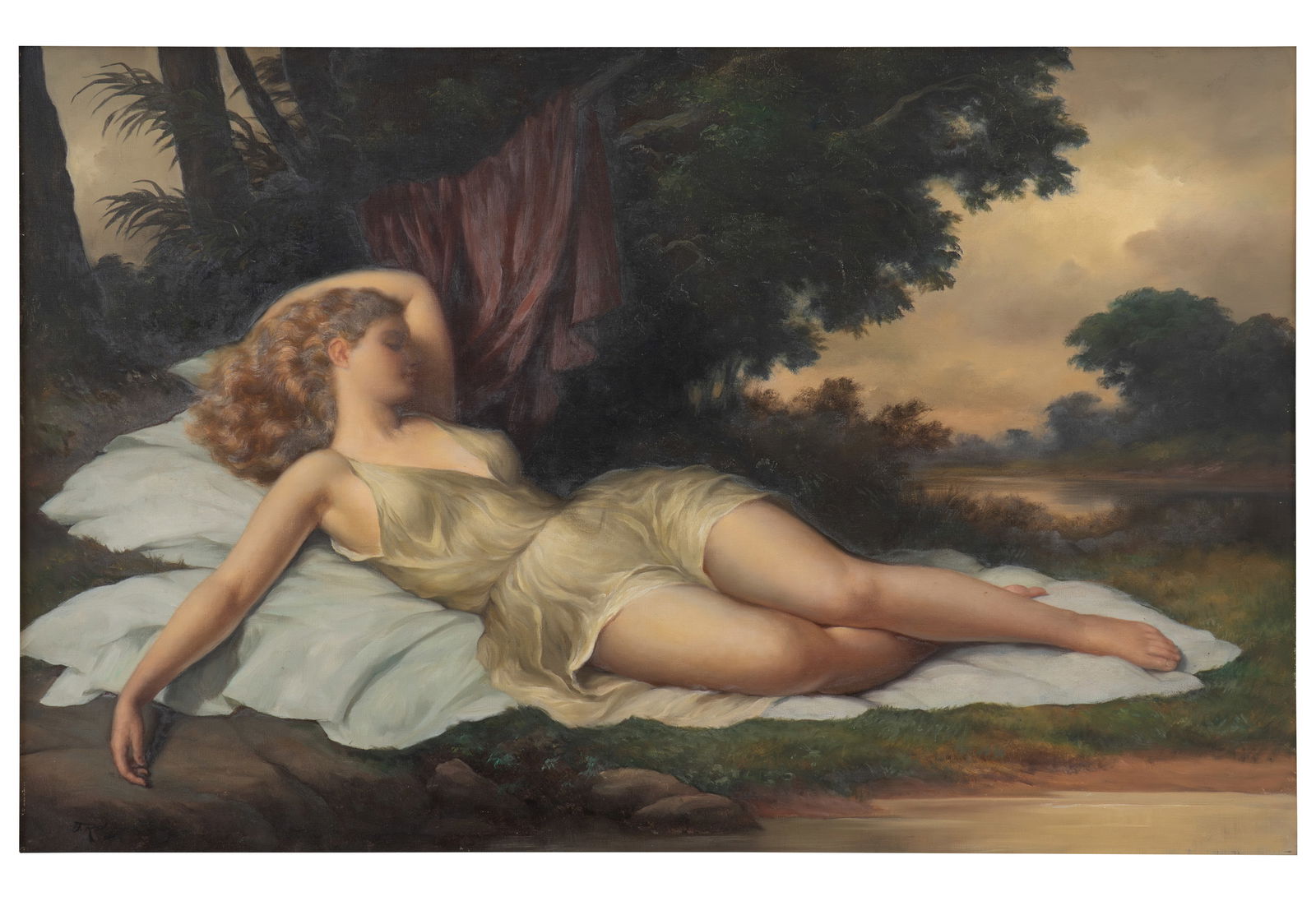 OSCAR RODRIGUEZ NARANJO (1907, Colombia - 2006, Colombia) Sin Titulo, sf. Oleo sobre lienzo Medidas: (1 of 1)