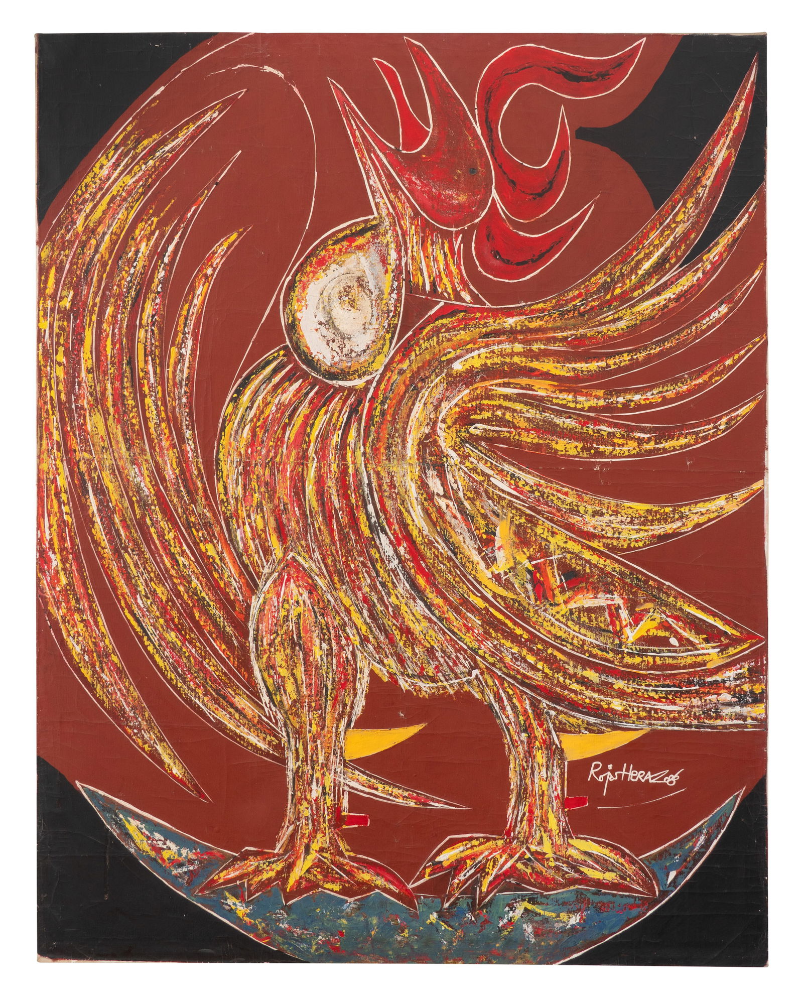 HECTOR ROJAS HERAZO (1920, Colombia - 2002, Colombia) Sin Titulo, sf. Acrilico sobre lienzo (1 of 1)