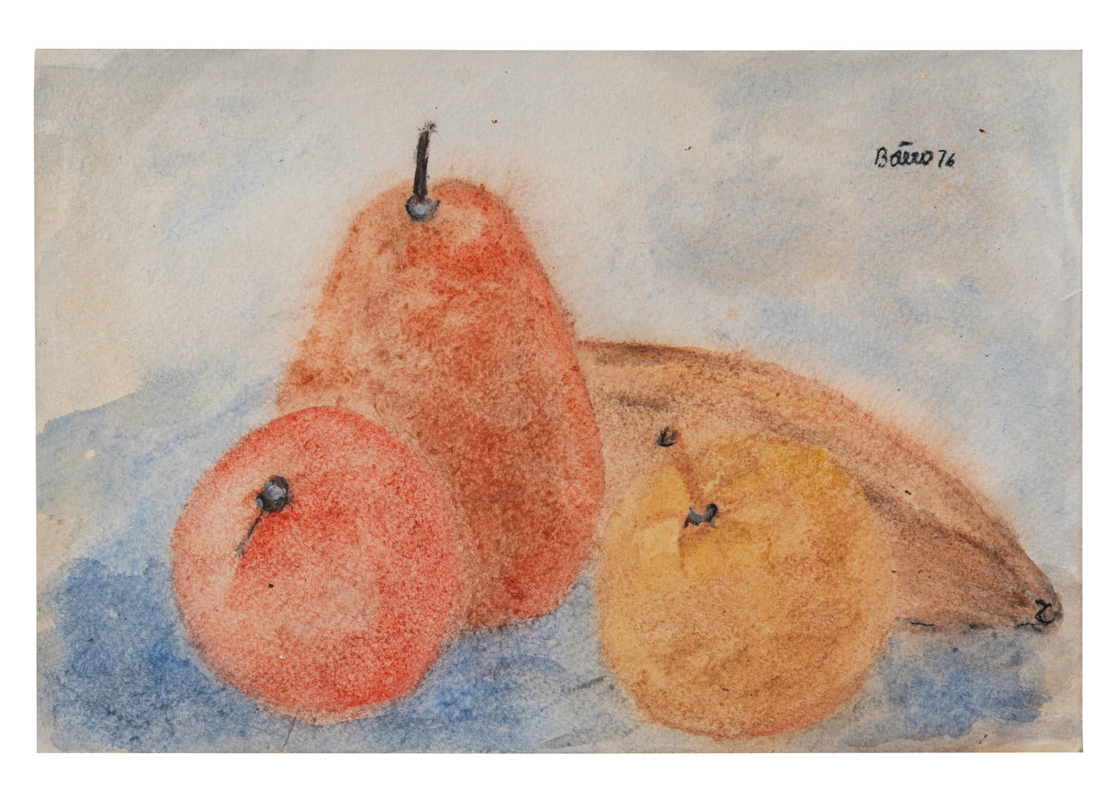 FERNANDO BOTERO (1932, Colombia - 2023, Monaco) Sin Titulo, 1976 Acuarela y pasteles sobre papel (1 of 1)