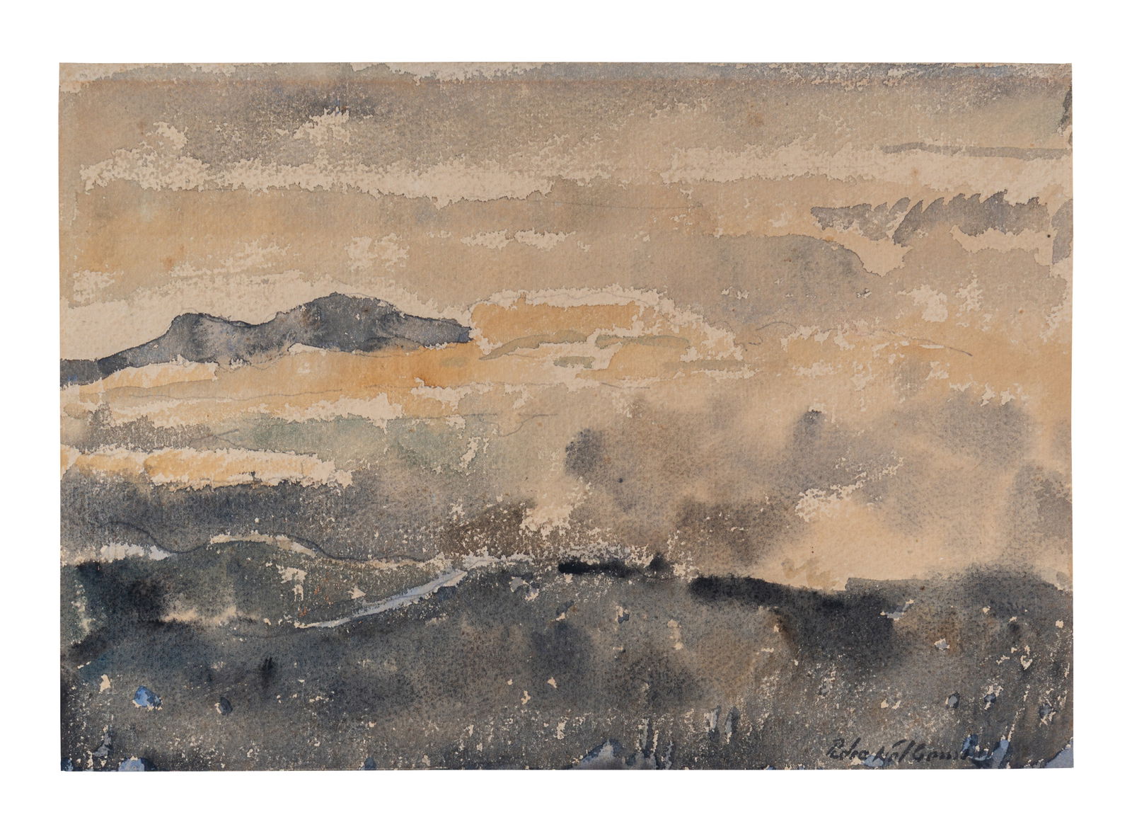 PEDRO NEL GOMEZ (1899, Colombia - 1984, Colombia) Montanas, sf. Acuarela sobre papel Medidas: 21 x (1 of 1)