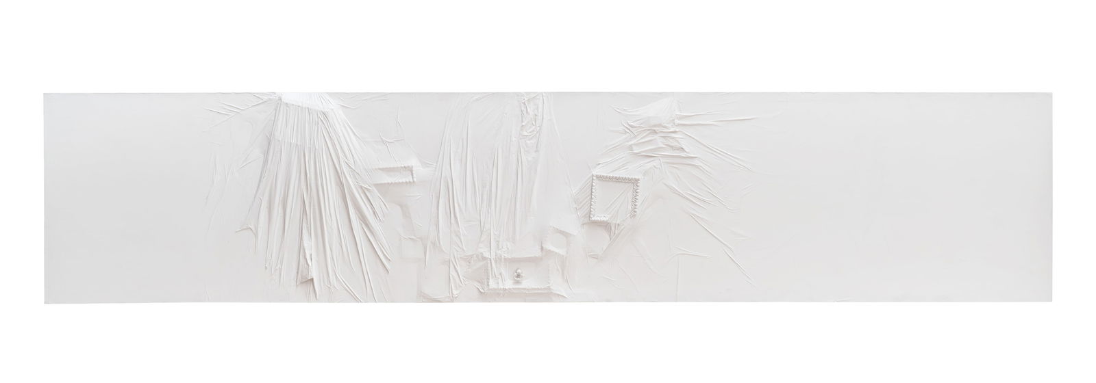LINA LEAL (1975, Colombia) Paredes abiertas 5, 2016 Tecnica mixta sobre lienzo Medias 240 x 50 cm (1 of 1)