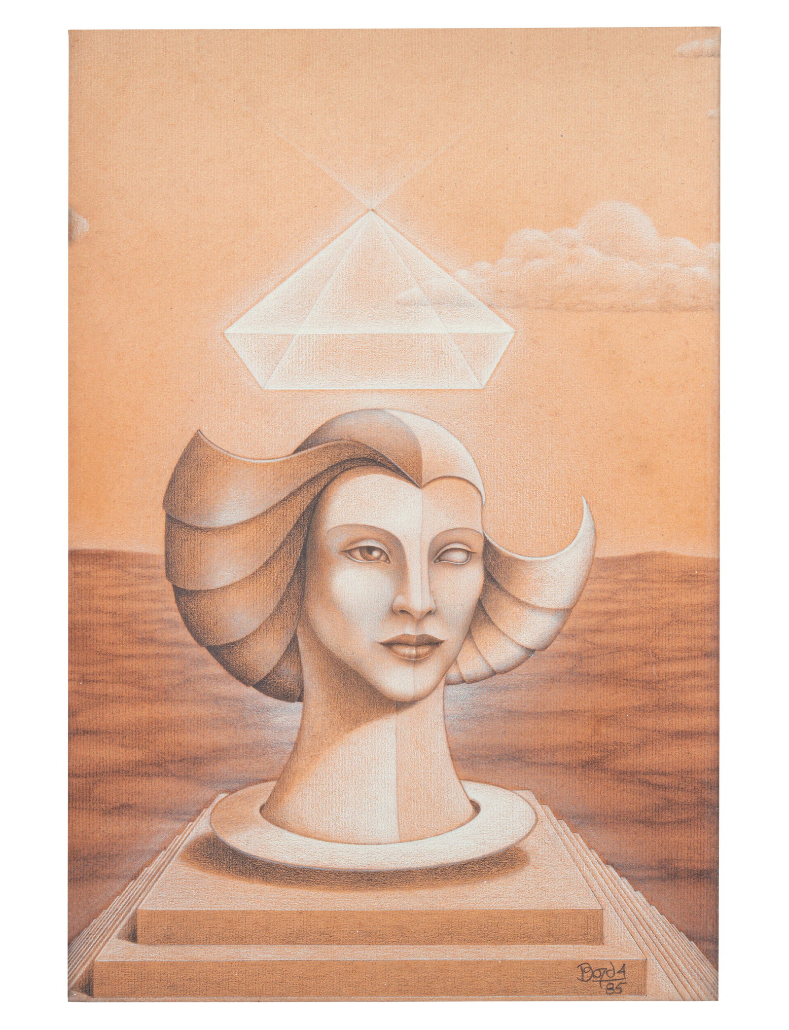 DANIEL BORDA DE FRANCISCO (1955, Colombia) Sin Titulo, 1985 Lápices de color sobre papel Medidas: (1 of 1)