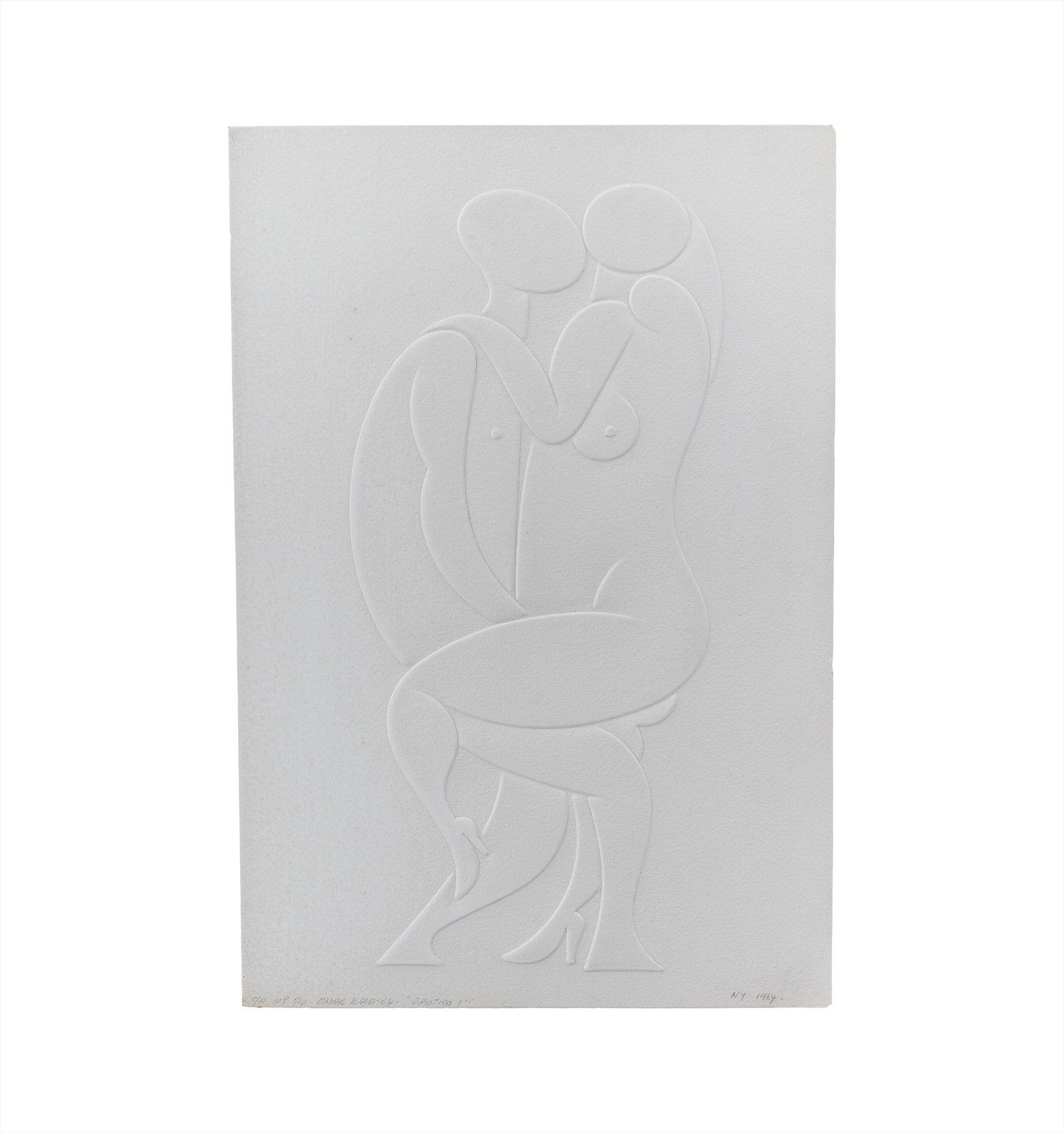 OMAR RAYO (1928, Colombia - 2010, Colombia): Erotico I, 1964Intaglio sobre papelMedidas: 56 x 38 cmEdicion Copia de Artista 1/10Buen estado de conservacion.Coleccion privada.