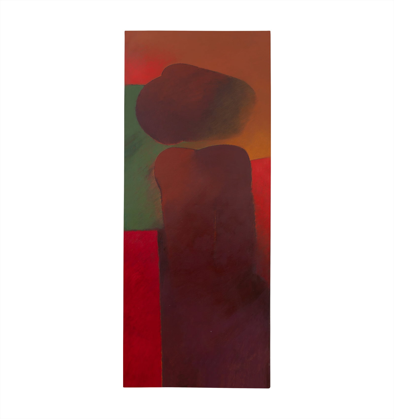ALVARO HERRAN (1937, Colombia - 1997, Colombia): Sin Titulo, sf.Oleo sobre lienzoMedidas: 170 x 70 cm c/uBuen estado de conservacion.Coleccion privada.