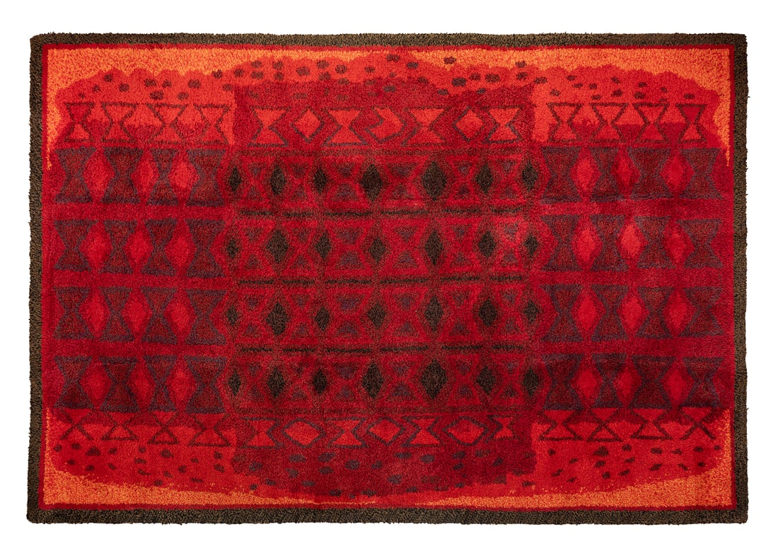 MARLENE HOFFMANN (1934, Colombia - 2014, Colombia): Escandia, sf.Tapiz en lanaMedidas: 220 x 320 cmBuen estado de conservacion. Coleccion privada.