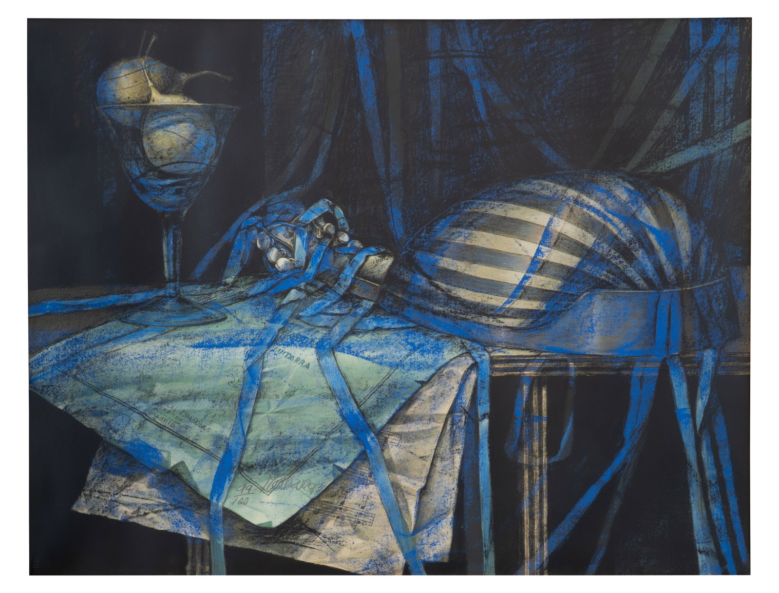 DAVID MANZUR (1929, Colombia): Sin Titulo, 1993Obra graficaMedidas: 67 x 100 cmEdicion 99/100Buen estado de conservacion.Coleccion privada.