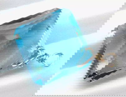 NATURAL SWISS BLUE TOPAZ BEAD CUSHION 11 MM SOLID 925 SILVER 1 PC: These are natural, earth mined and hand crafted with precision. Stone: Blue Topaz, Shape: Faceted Square, Size: 11mm, Width - 5 - 6mm, Weight: approx. 3.60 carats. The photographs are enlarged to show
