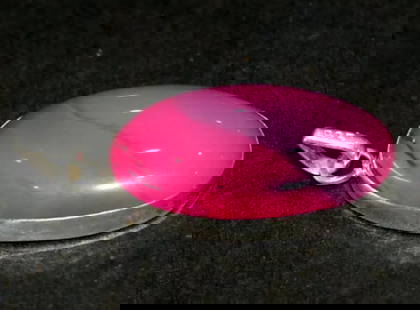 SOLID 925 STERLING SILVER PENDANT - PINK CHALCEDONY OVAL: These are natural, earth mined and hand crafted with precision. Stone: Pink Chalcedony, Shape: Oval, Size: 16x27 mm, Width: 7 mm, Length: 1 3/8", Weight: approx. 30 carats. The photographs are enlarge