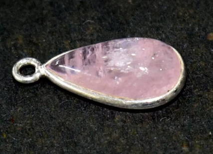 SOLID 925 STERLING SILVER - NATURAL MORGANITE PEAR 9X16 MM 1 PC: These are natural, earth mined and hand crafted with precision. Stone: Morganite, Shape: Pear, Size: 9x16 mm, Width - 6 mm, Weight: approx. 7 carats. The photographs are enlarged to show the clarity a