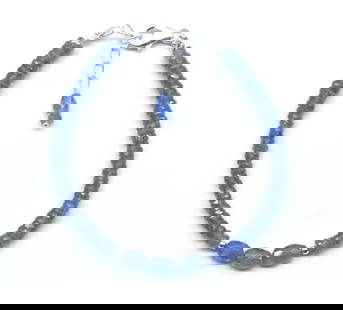 6.5 - 7.5" SOLID 925 SILVER BRACELET NATURAL TANZANITE BEADS TYRE/OVAL: These are natural, earth mined and hand crafted with precision. Stone: Tanzanite, Stone Shape: Faceted Tyre/Oval, Stone Size: 4 mm/4.5x6.5 - 5x7 mm, Width: 1.5 - 3.5 mm, Length: 6.5 - 7.5", Weight: