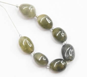 NATURAL BLUE SAPPHIRE BEADS OVAL 5X7 - 6X8 MM (2 TASSELS): These are natural, earth mined and hand crafted with precision. Stone: Blue Sapphire, Stone Shape: Oval, Stone Size: 5x7 - 6x8 mm, Width: 3.5 - 4.5 mm. The photographs are generally enlarged to show t