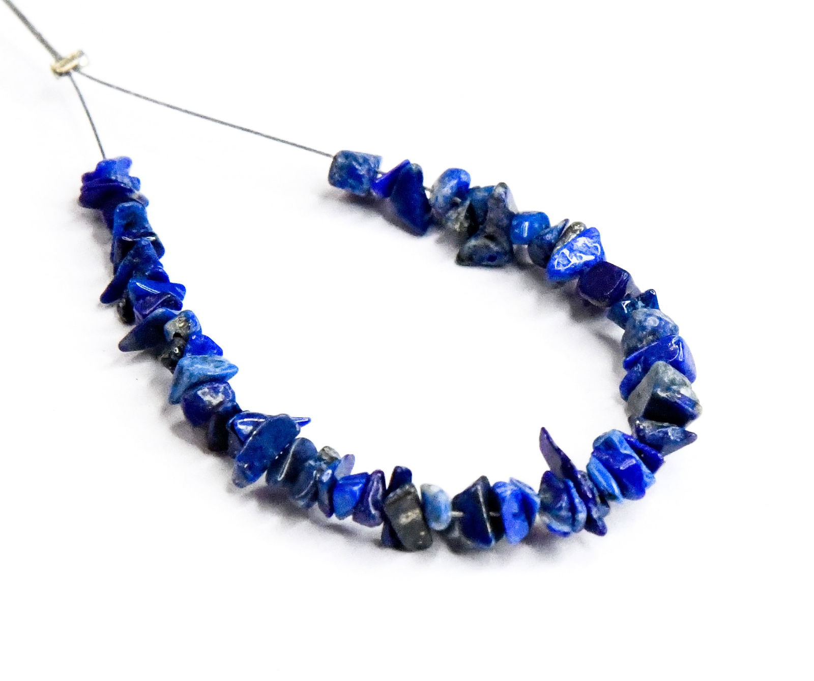 NATURAL LAPIS BEADS CHIPS 2X4 - 3X6 MM, 60 PCS (1 of 2)