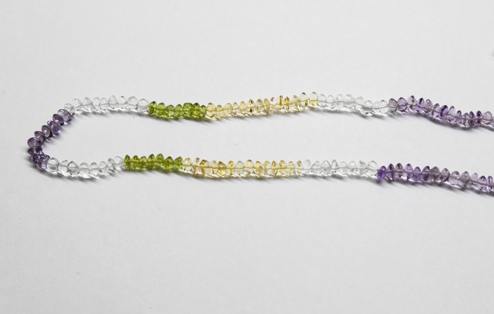 NATURAL MULTI COLOR BEADS RONDELLE 4 - 5 MM, 13" STRAND (1 of 1)