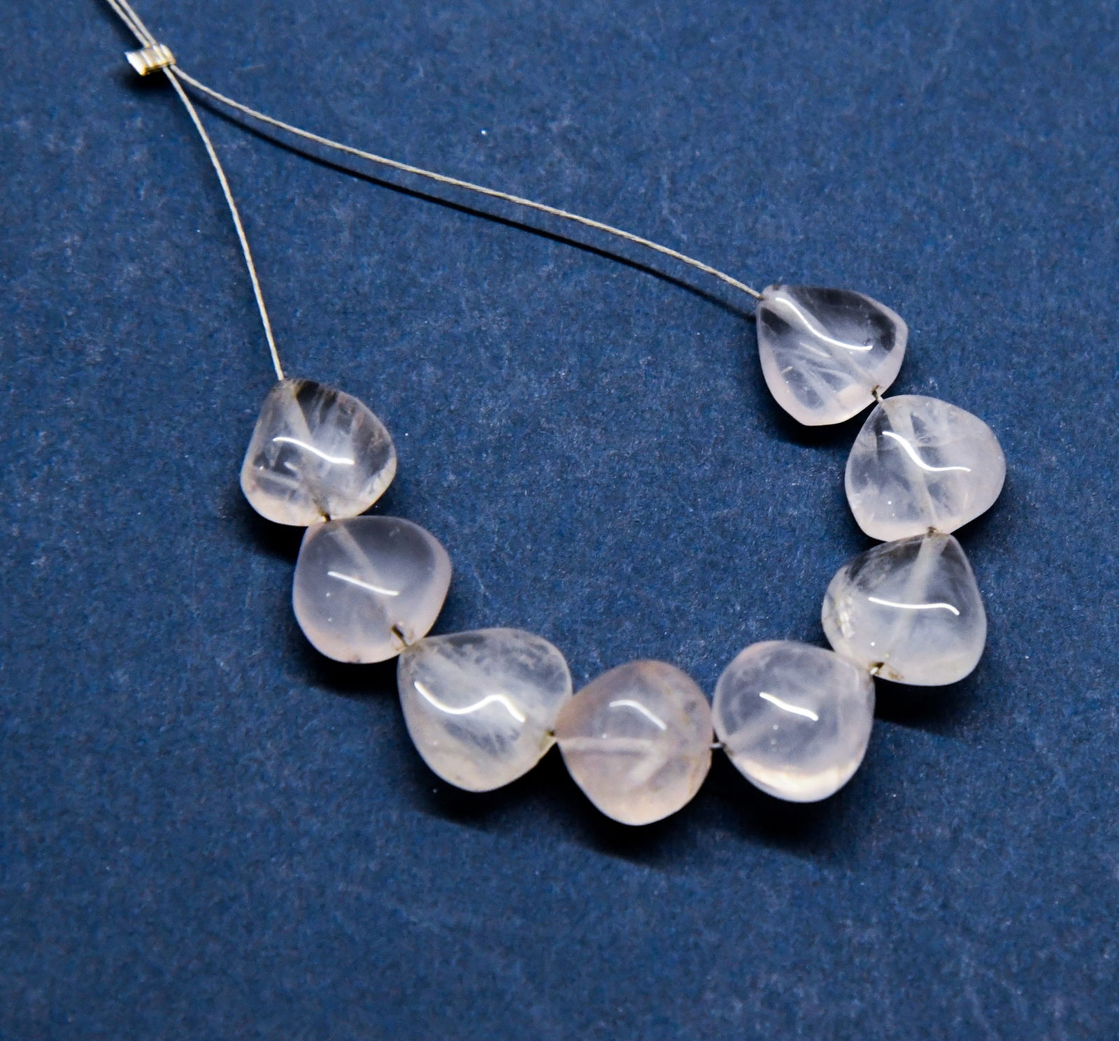 NATURAL ROSE QUARTZ BEADS HEART 8X8 - 8X9 MM, 8 PCS (1 of 1)