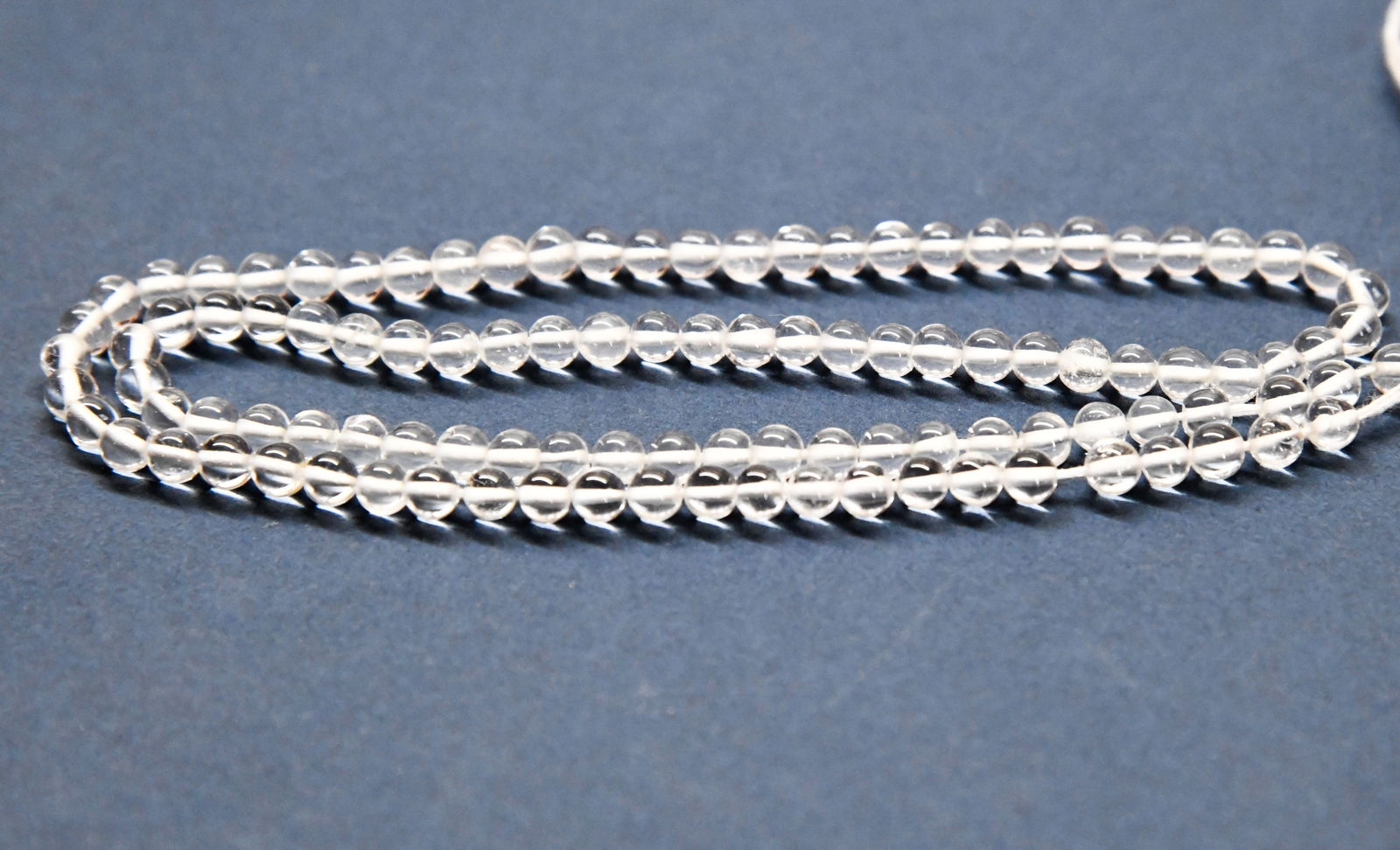 NATURAL CRYSTAL BEADS ROUND 3.5 MM, 14" STRAND (1 of 1)